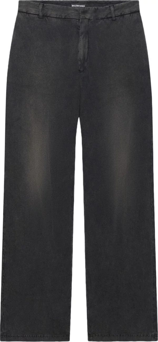 Balenciaga o1in1g1223 Slim Worn-Out Pants in Black Size US 32 / EU 48 - 1 Preview