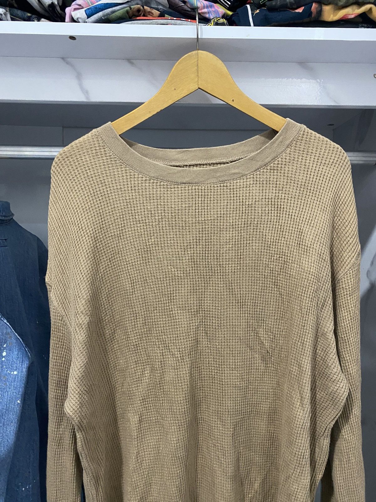 If Six Was Nine × Japanese Brand × Le Grande Bleu (L.G.B.) Japanese Waffle Longsleeve Numbernine Kmrii Styled Size US XL / EU 56 / 4 - 2 Thumbnail