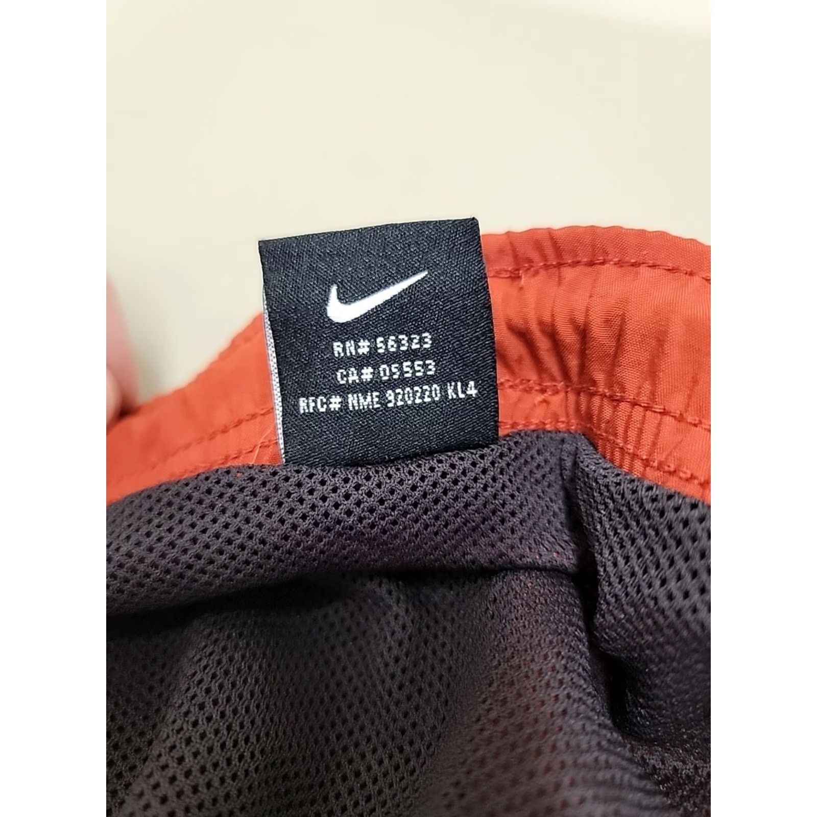 Nike VINTAGE Nike ACG Swim Shorts Trunks Polyester Orange Mens Size Small Size US 29 - 6 Thumbnail