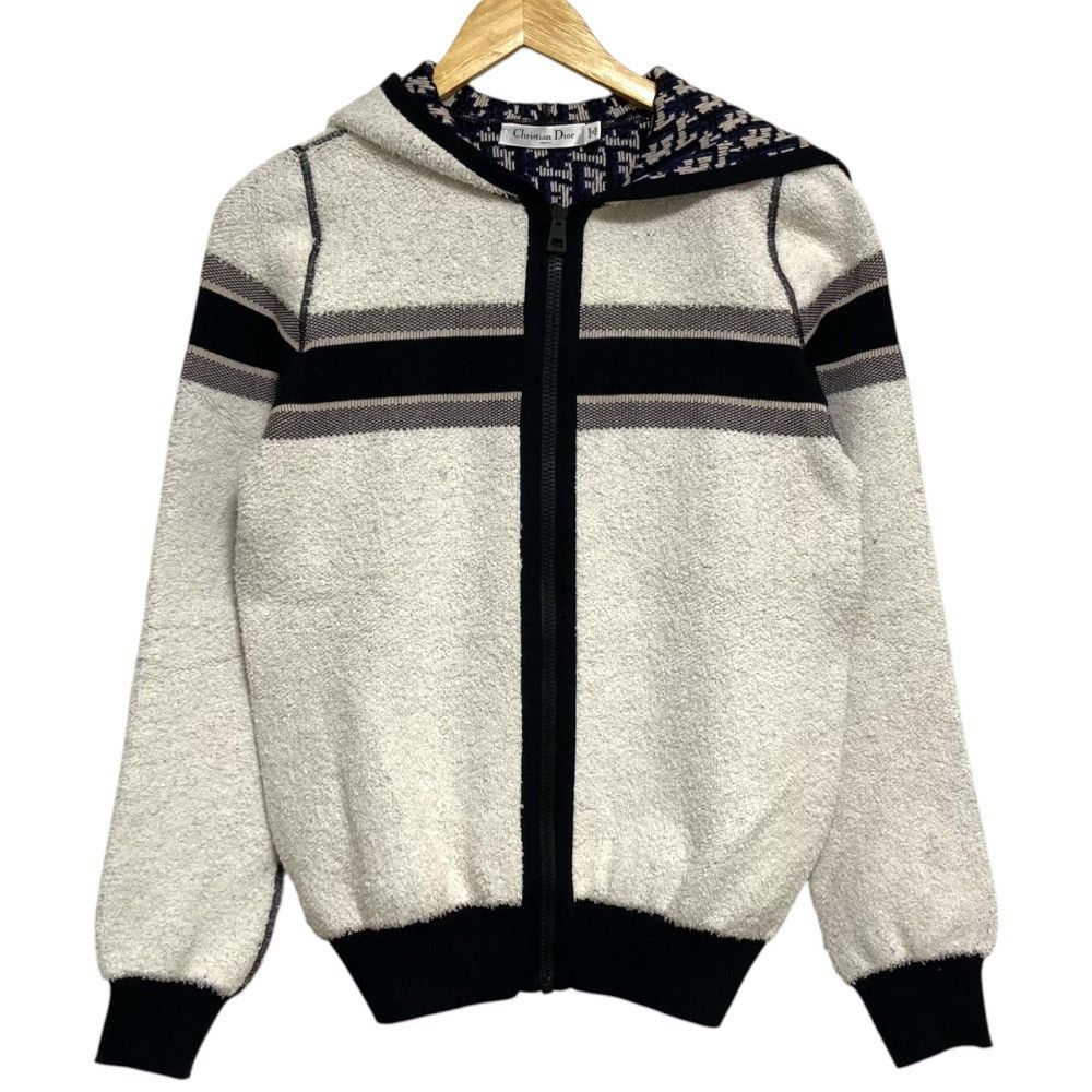 Dior Dior Christian Dior Oblique Knit Zip Hoodie Textile Sweatshirts & Hoodies DUTY FREE for USA Size ONE SIZE - 1 Thumbnail
