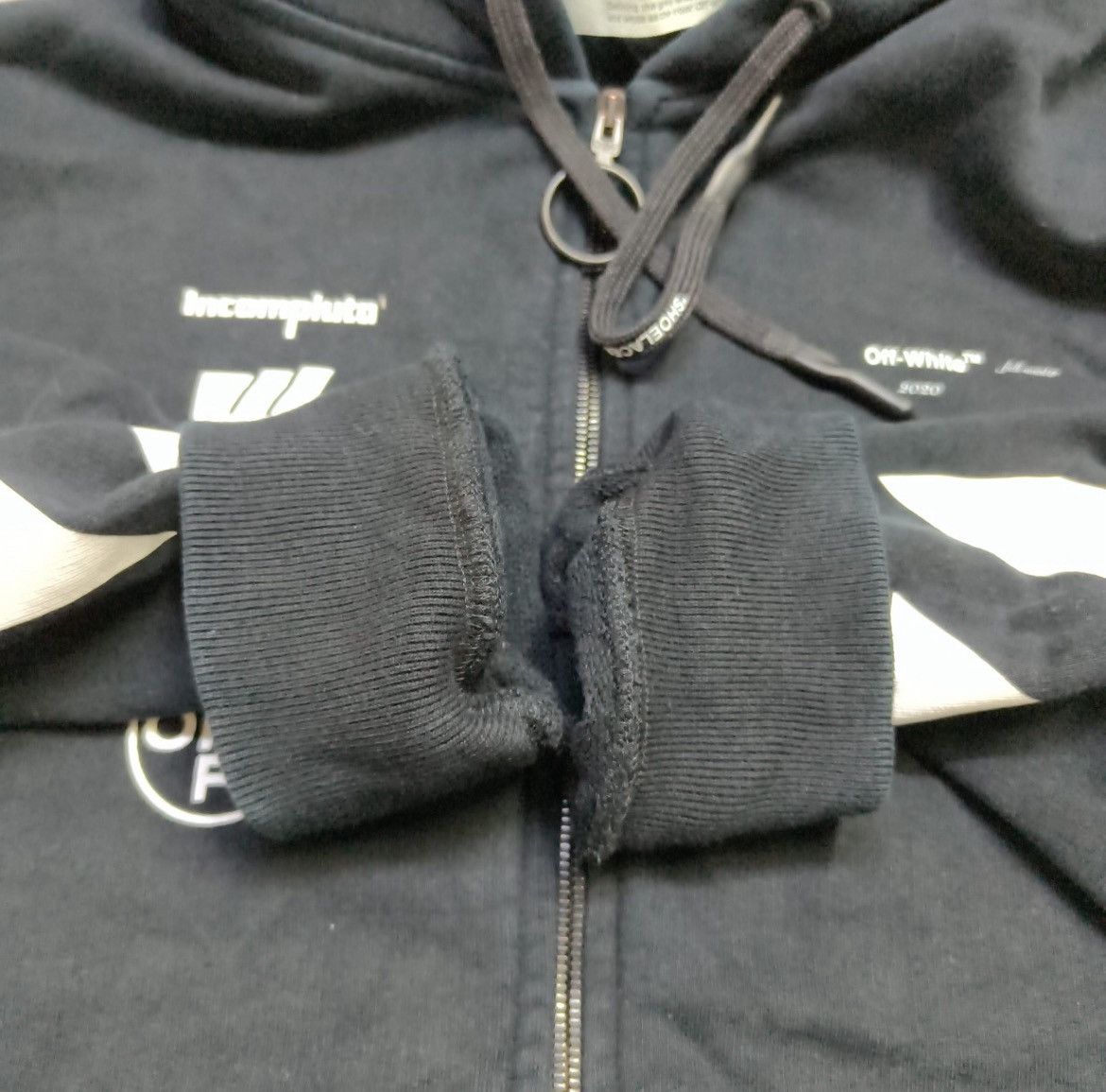 Off-White Off-White Diag Mariana Zipped Hoodie in black Size US L / EU 52-54 / 3 - 3 Thumbnail