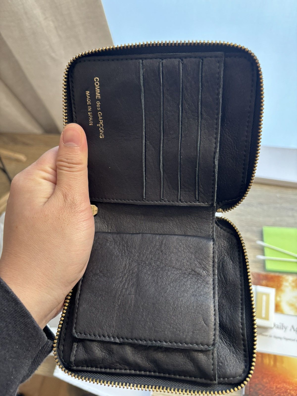 Comme des Garcons CDG Washed Leather Wallet [NWT] | Grailed