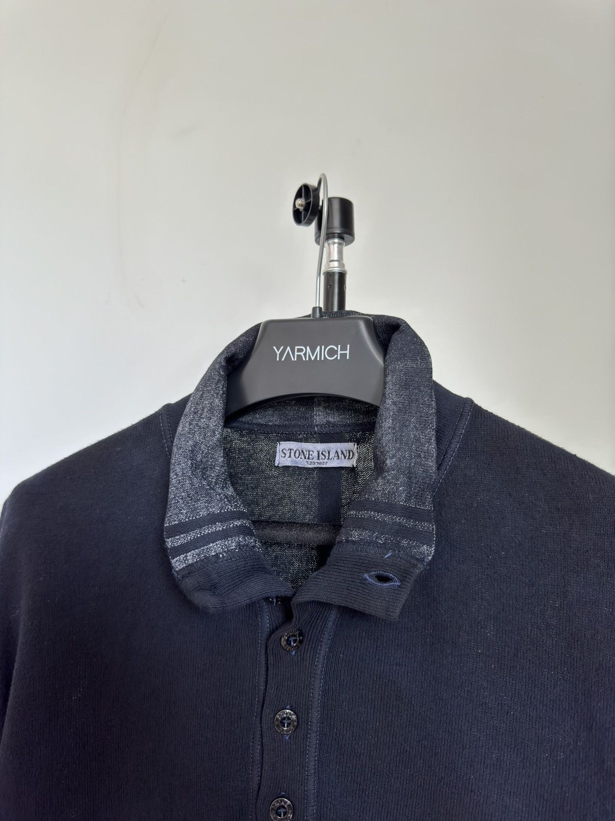 Stone Island Vintage 1988 Stone Island Buttoned Collared Sweater Faded Size US XL / EU 56 / 4 - 8 Thumbnail