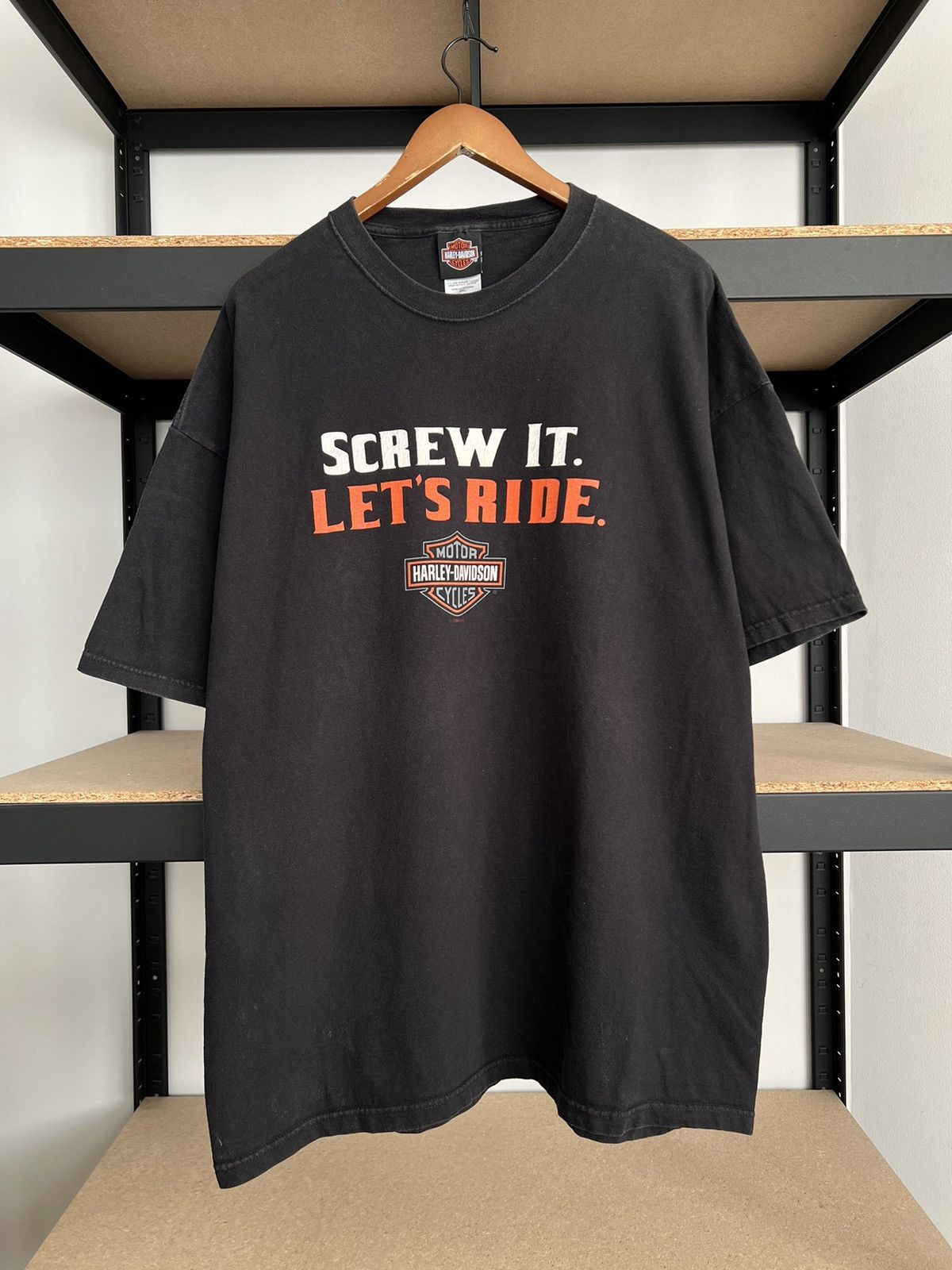 Harley Davidson Vintage 2009 Harley Davidson Screw It Lets Ride Tee Sz 3XL Size US XXL / EU 58 / 5 - 3 Thumbnail