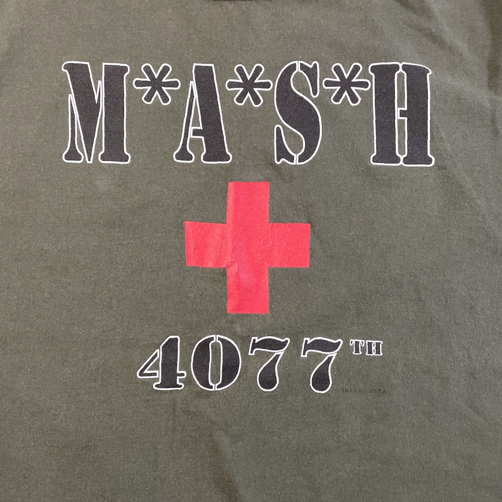 Anvil VINTAGE Anvil Mash 4077th T-Shirt Retro Medium Green Men Size US M / EU 48-50 / 2 - 5 Thumbnail