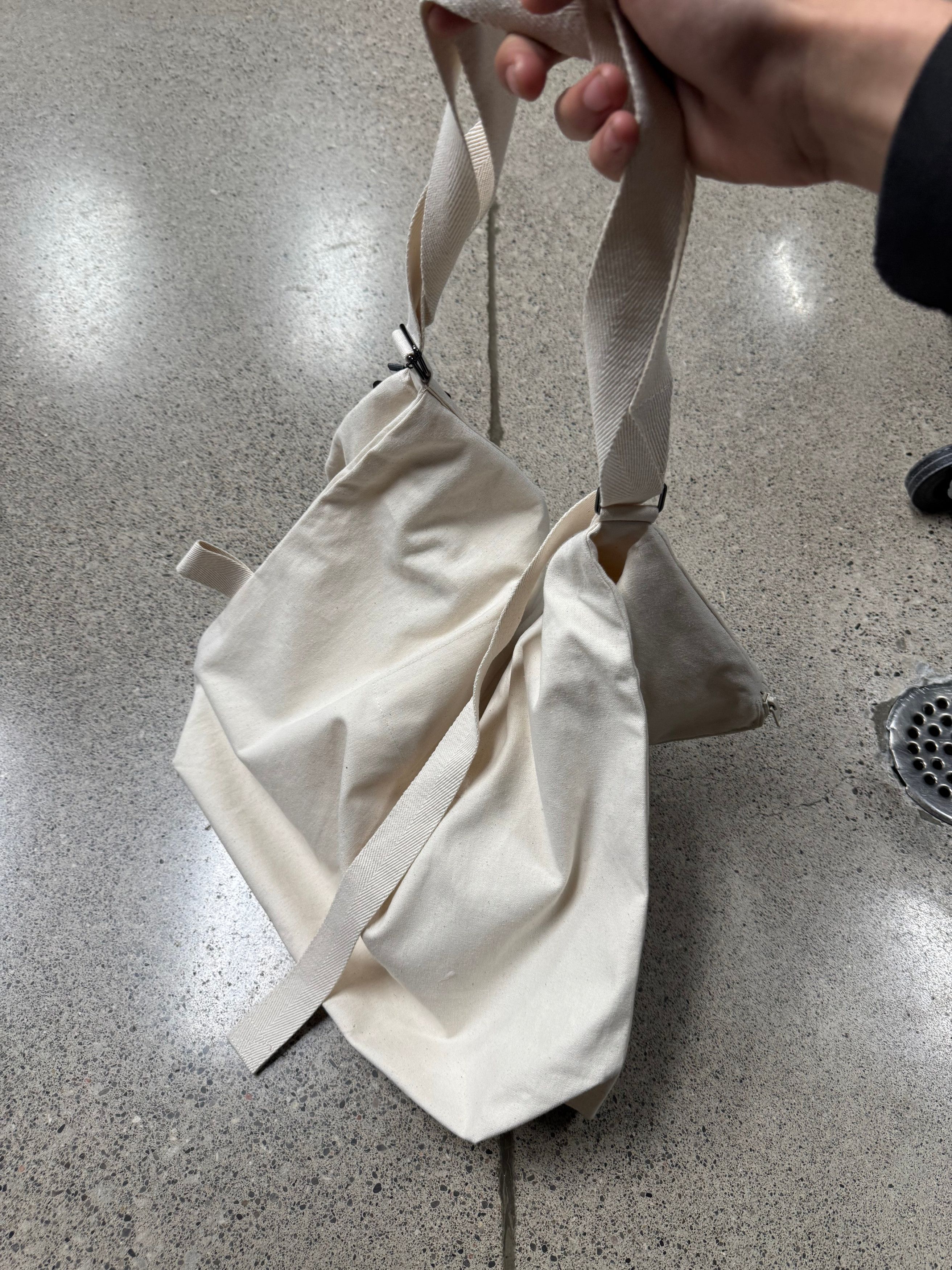 Yohji Yamamoto Yohji Yamamoto Canvas Messenger Sling Bag Size ONE SIZE - 3 Thumbnail