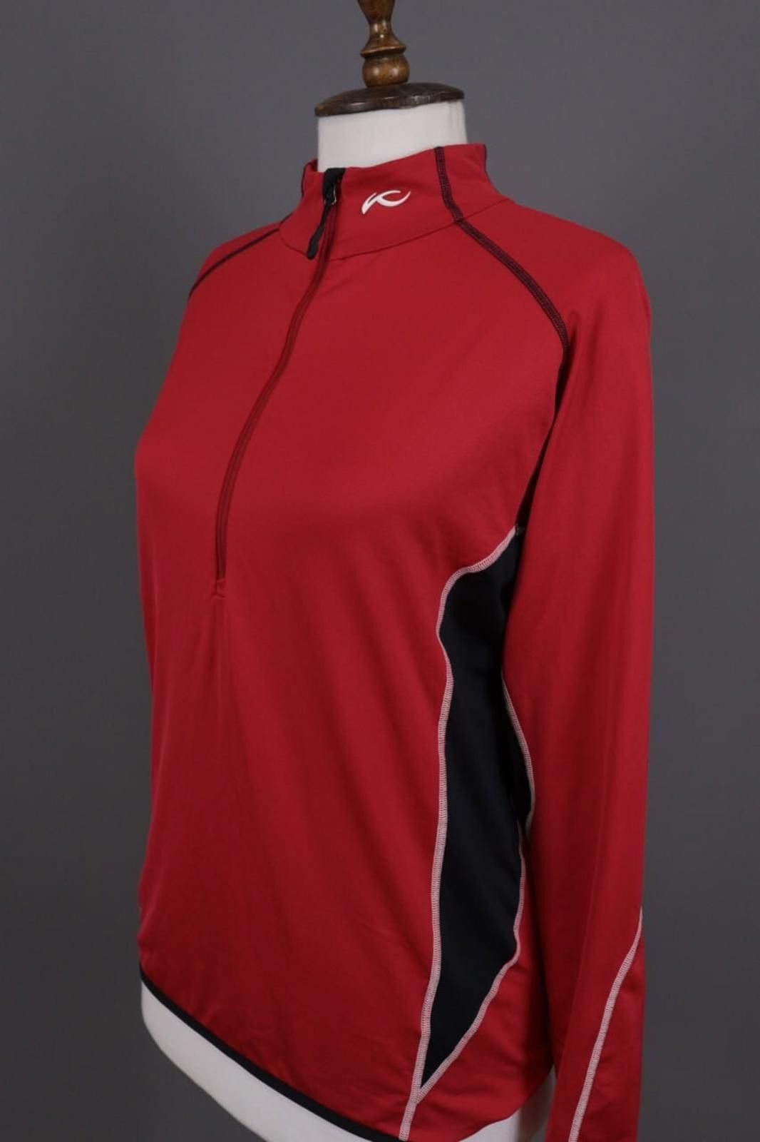 KJUS Mens Kjus Red High Neck 1/4 Zip Activewear Sweater Size 52 L Size US L / EU 52-54 / 3 - 7 Thumbnail