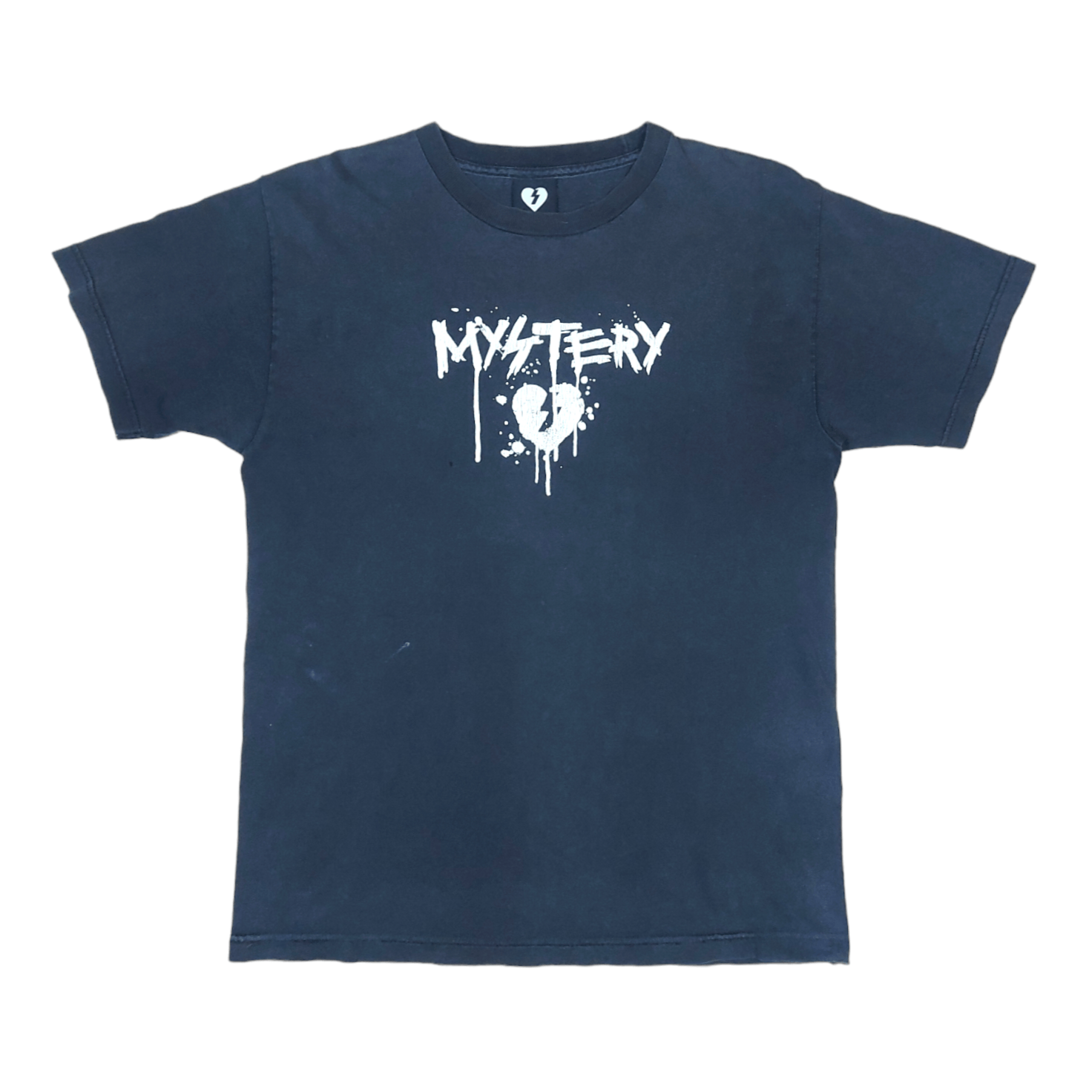 image of Fallen x Skategang Vintage 90's Y2K Mystery Skateboards Sun Faded Tee in Black, Men's (Size Medium)