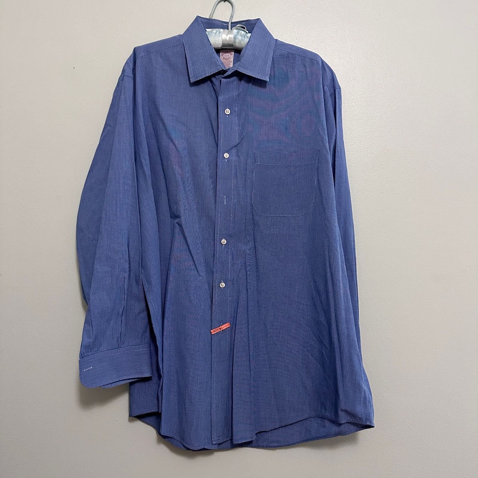 Brooks Brothers Vintage Brooks Brothers blue micro plaid button down size 17 Size US XL / EU 56 / 4 - 2 Thumbnail