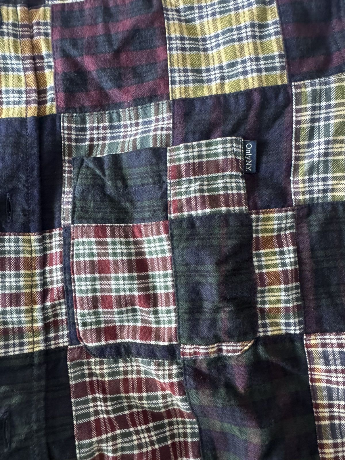 Only NY Ombre Plaid Patchwork Shirt Size US L / EU 52-54 / 3 - 4 Thumbnail