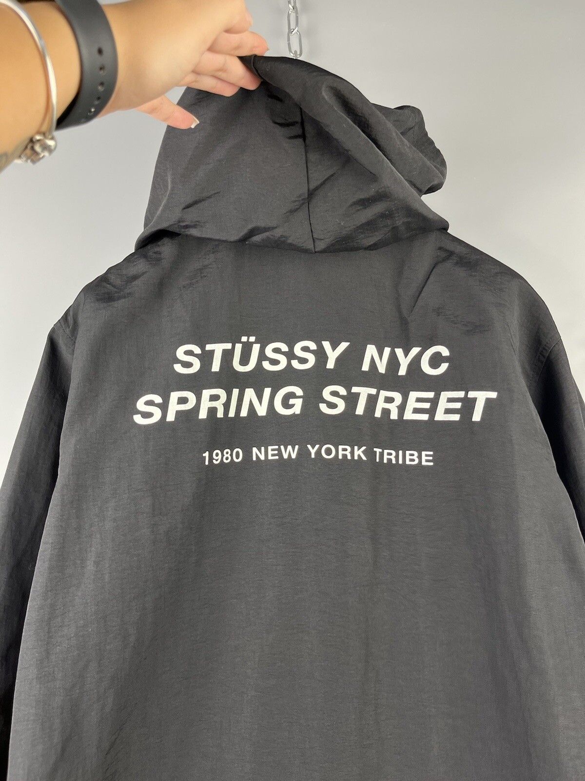Stussy Vintage Stussy New York Tribe Button Hooded Jacket Size US L / EU 52-54 / 3 - 10 Thumbnail
