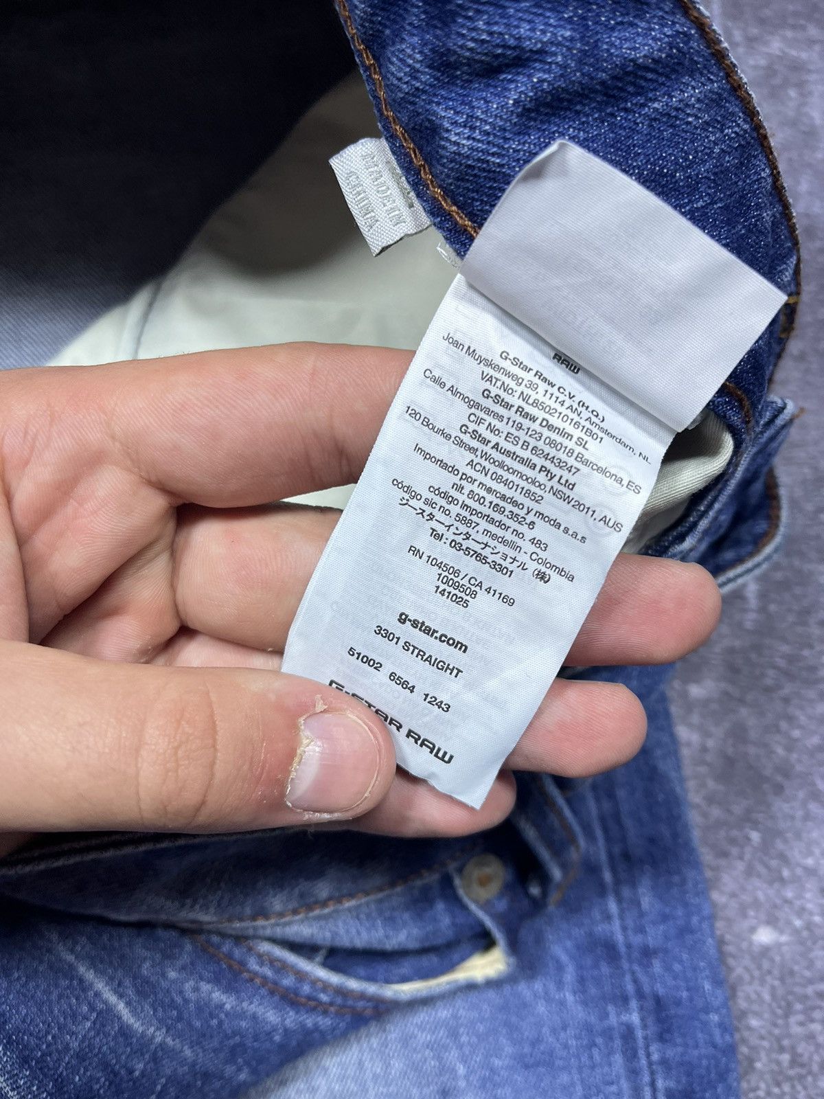 G-Star G-Star RAW Jeans Denim Vintage Streetwear Y2K Pashanim Size US 29 - 10 Thumbnail