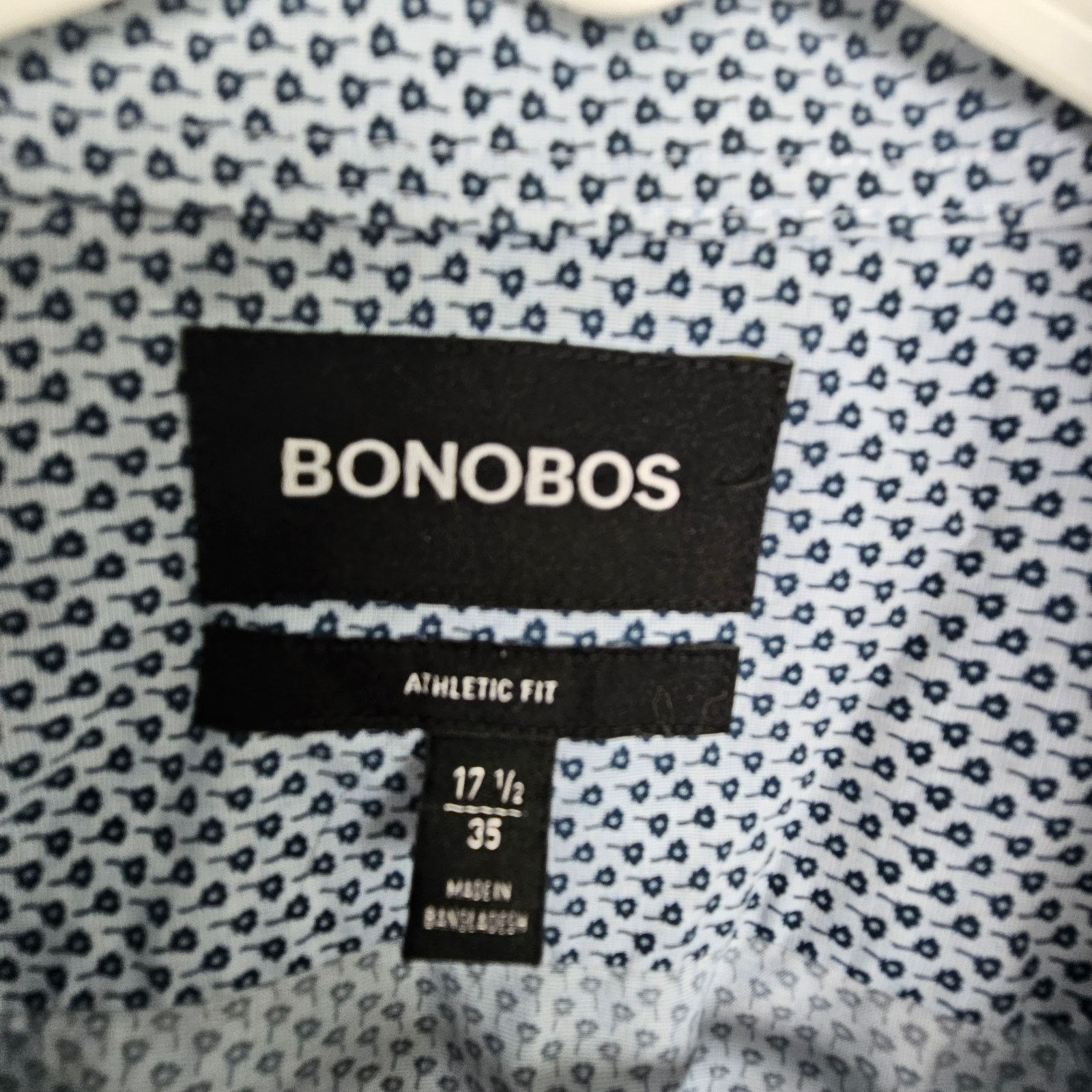 Bonobos Bonobos Dress Shirt Blue Floral Print Long Sleeve 35 Size US S / EU 44-46 / 1 - 6 Thumbnail