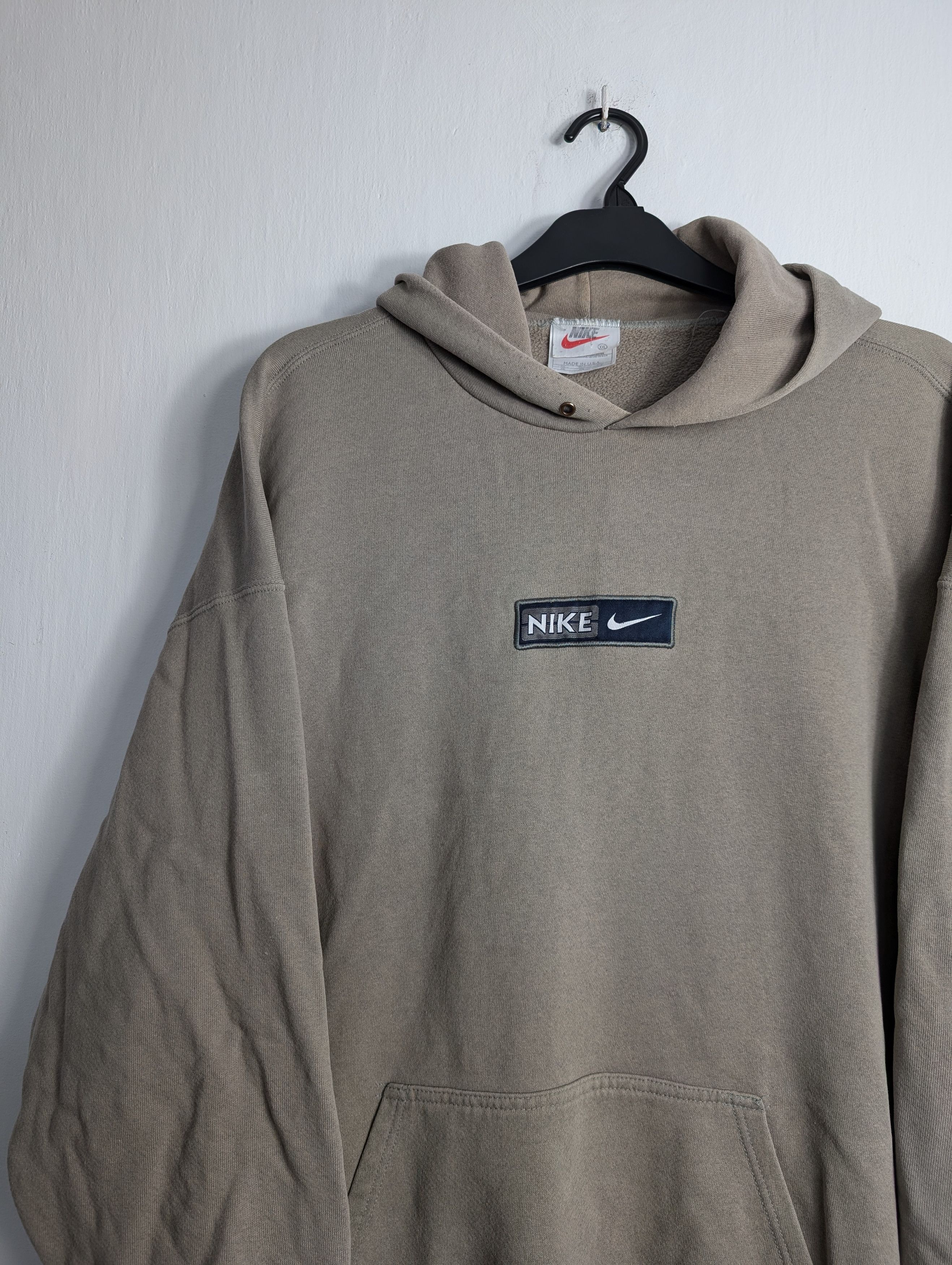 Nike Vintage 90s Nike Made in USA Hoodie Y2K Boxy Sand XXL Size US XXL / EU 58 / 5 - 2 Thumbnail