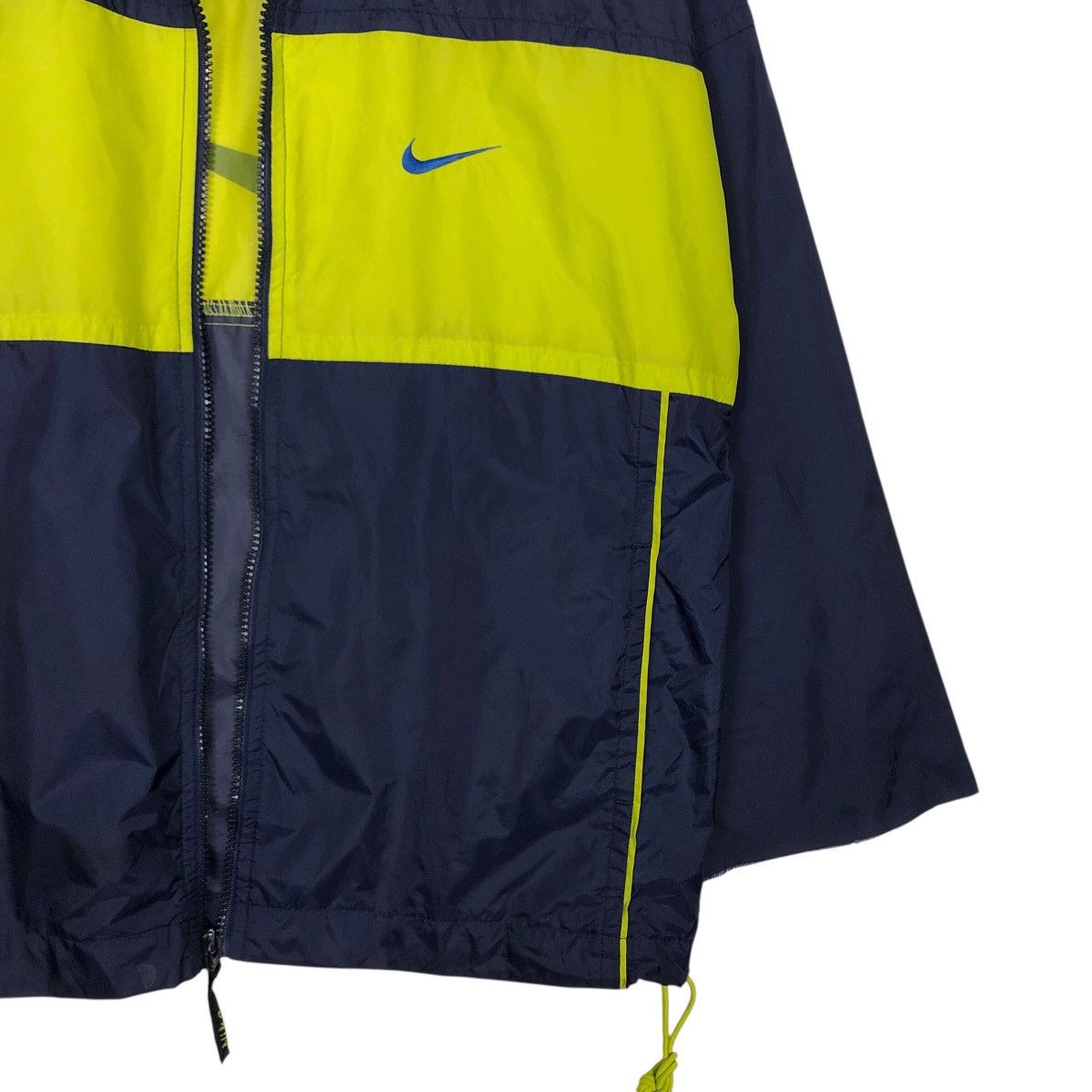 Nike Vintage Nike Swoosh Windbreaker — Electric Yellow Panel Size US M / EU 48-50 / 2 - 6 Thumbnail