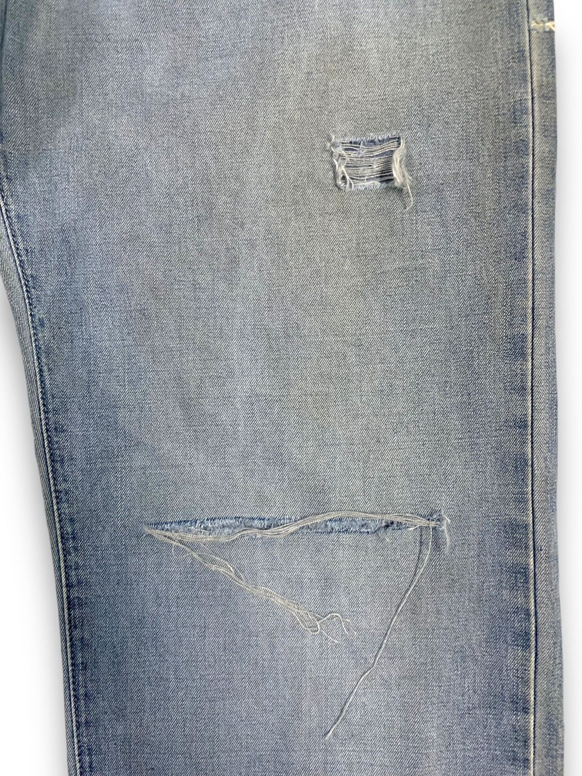 Levi's Vintage 90s Levis Faded Buckle Back Baggy Distressed Jeans Size US 34 / EU 50 - 9 Thumbnail