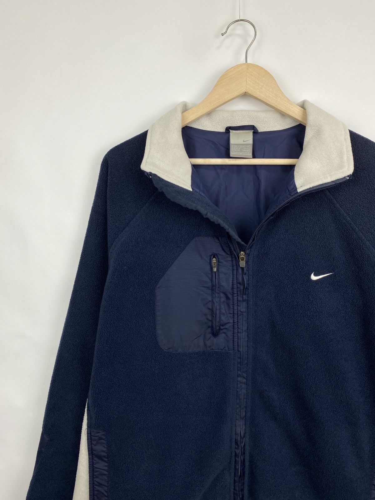 Nike 🇺🇸 Vintage 90s Nike Fleece Zip Hoodie Rare Retro Hype Y2K Size US XL / EU 56 / 4 - 3 Thumbnail