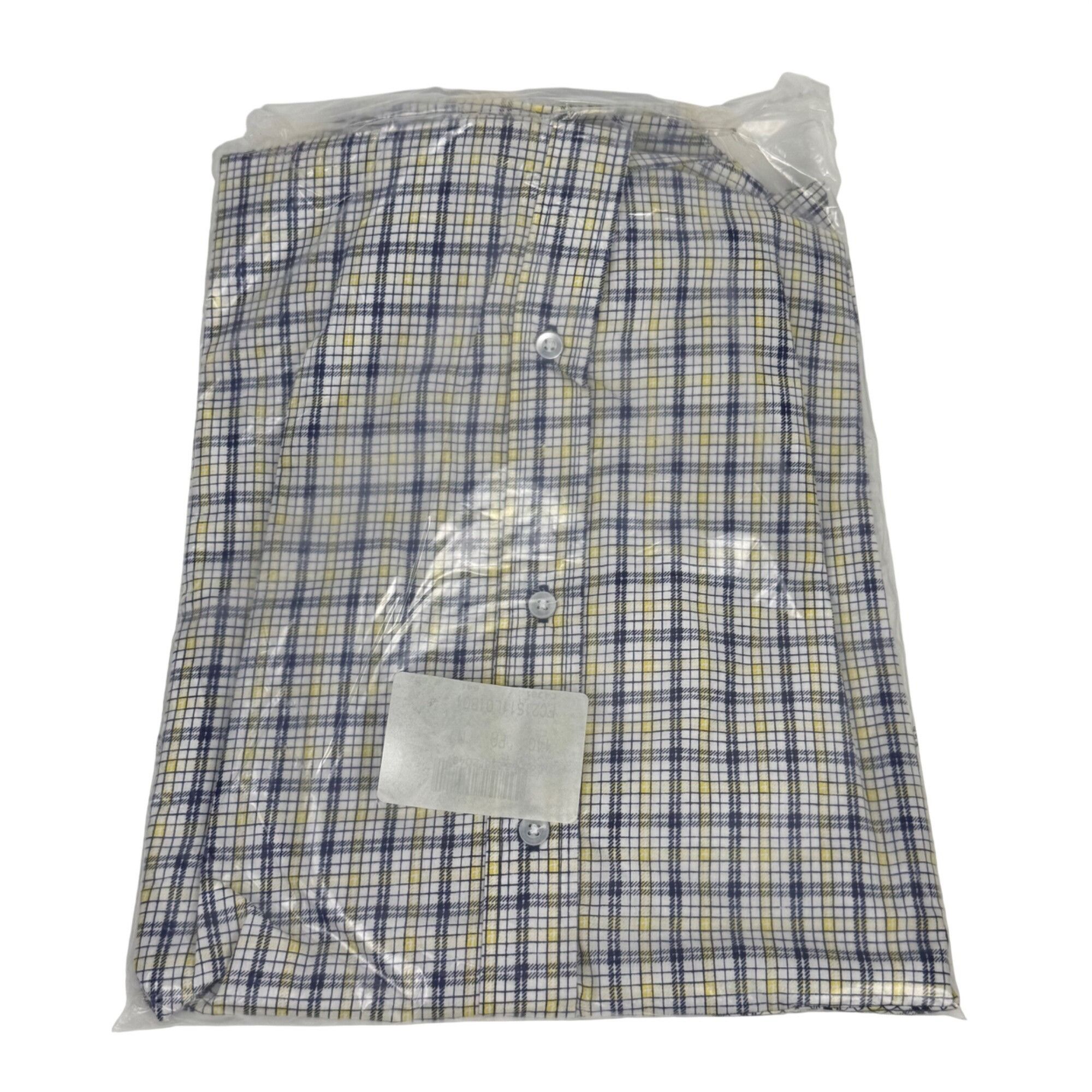 Haband Haband Men's Blue Plaid Short-Sleeve Button-Down Shirt Size Size US M / EU 48-50 / 2 - 3 Thumbnail