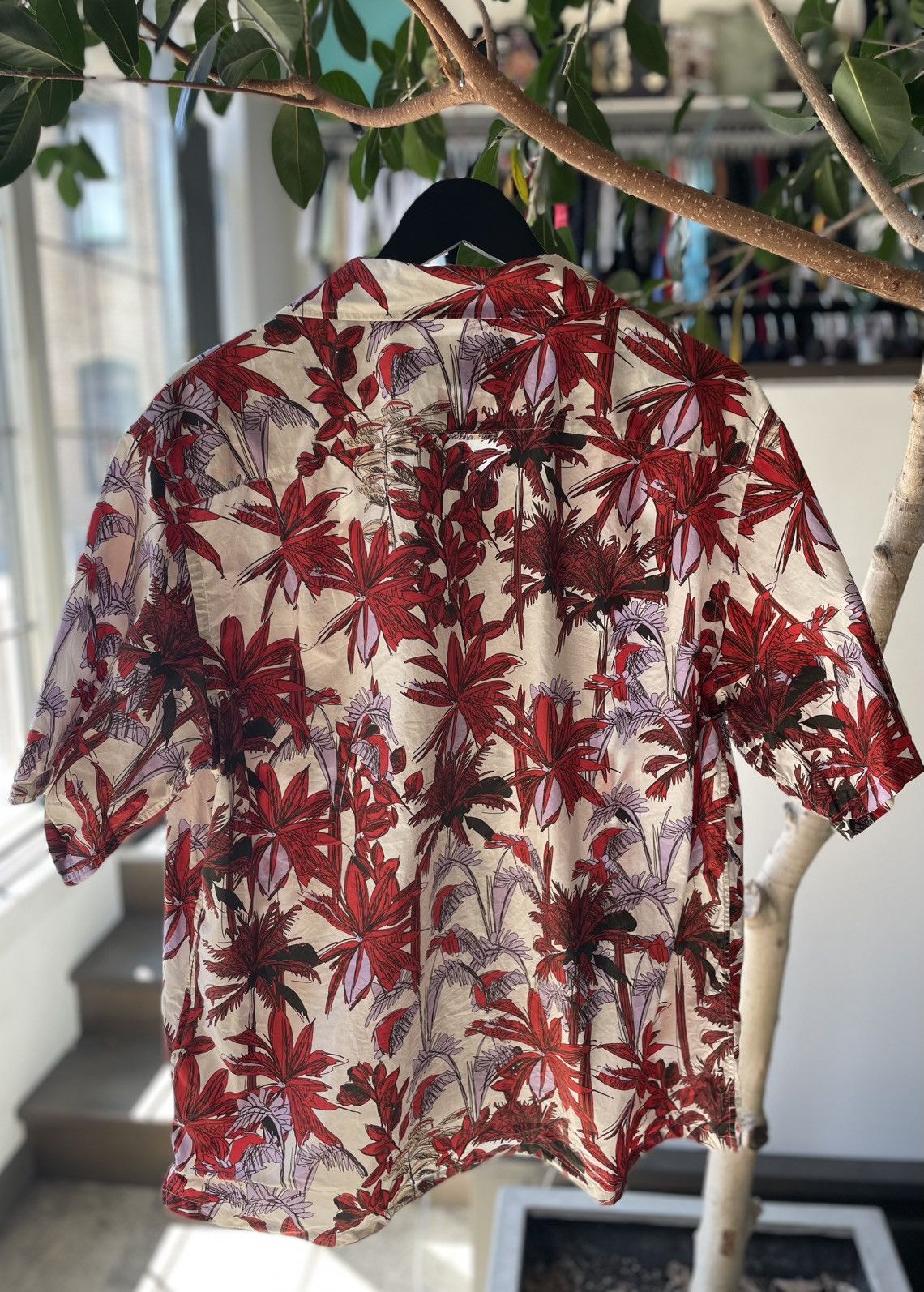 Prada Prada Floral Print Shirt Size US XL / EU 56 / 4 - 4 Thumbnail