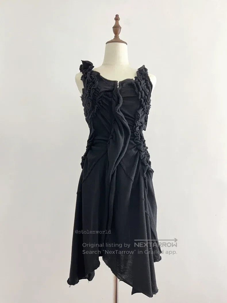 Comme des Garcons Comme Des Garcons Irregular pleated wool dress Size XS / US 0-2 / IT 36-38 - 1 Thumbnail