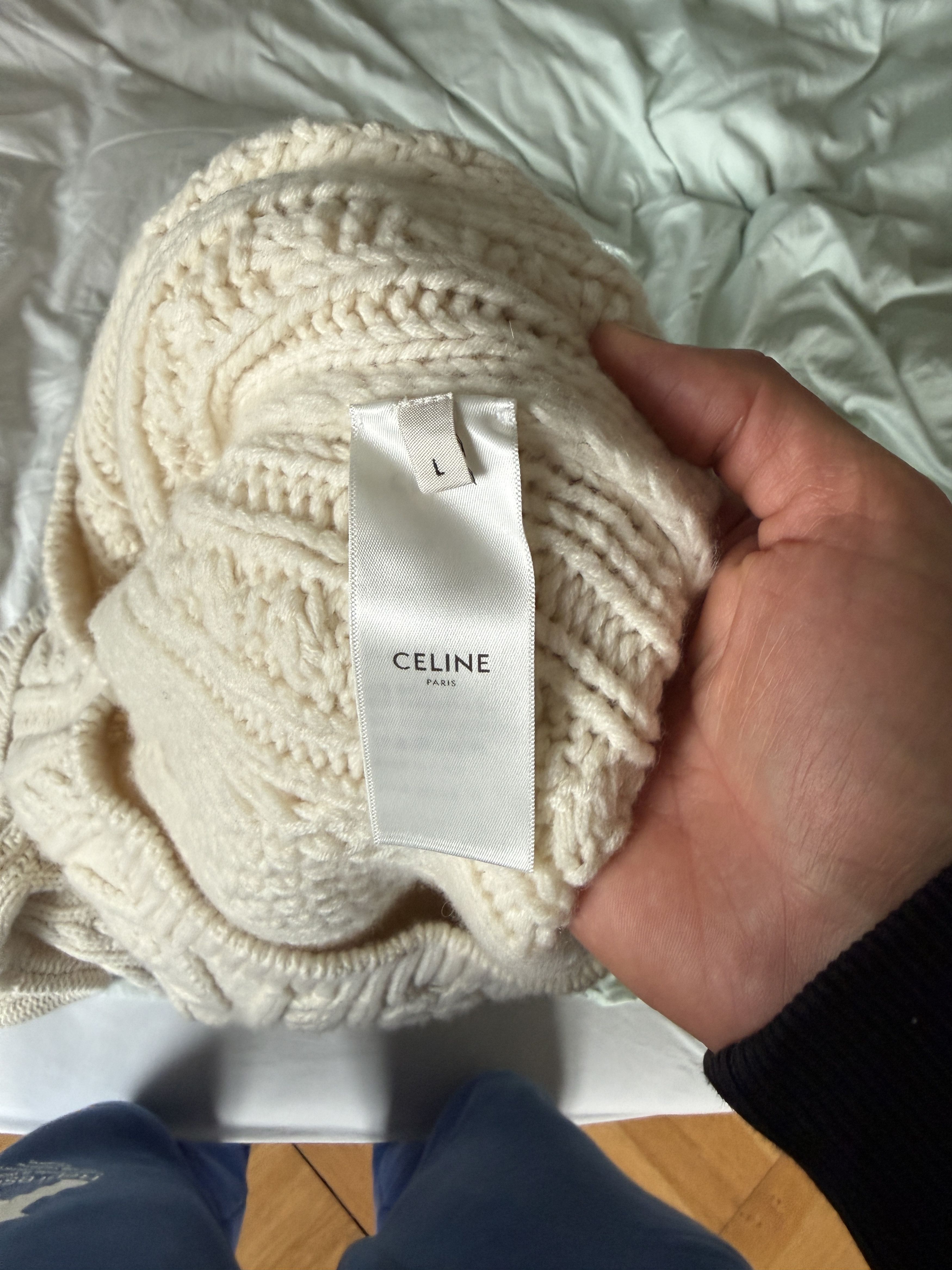 Celine Turtleneck Sweater Size US L / EU 52-54 / 3 - 2 Thumbnail