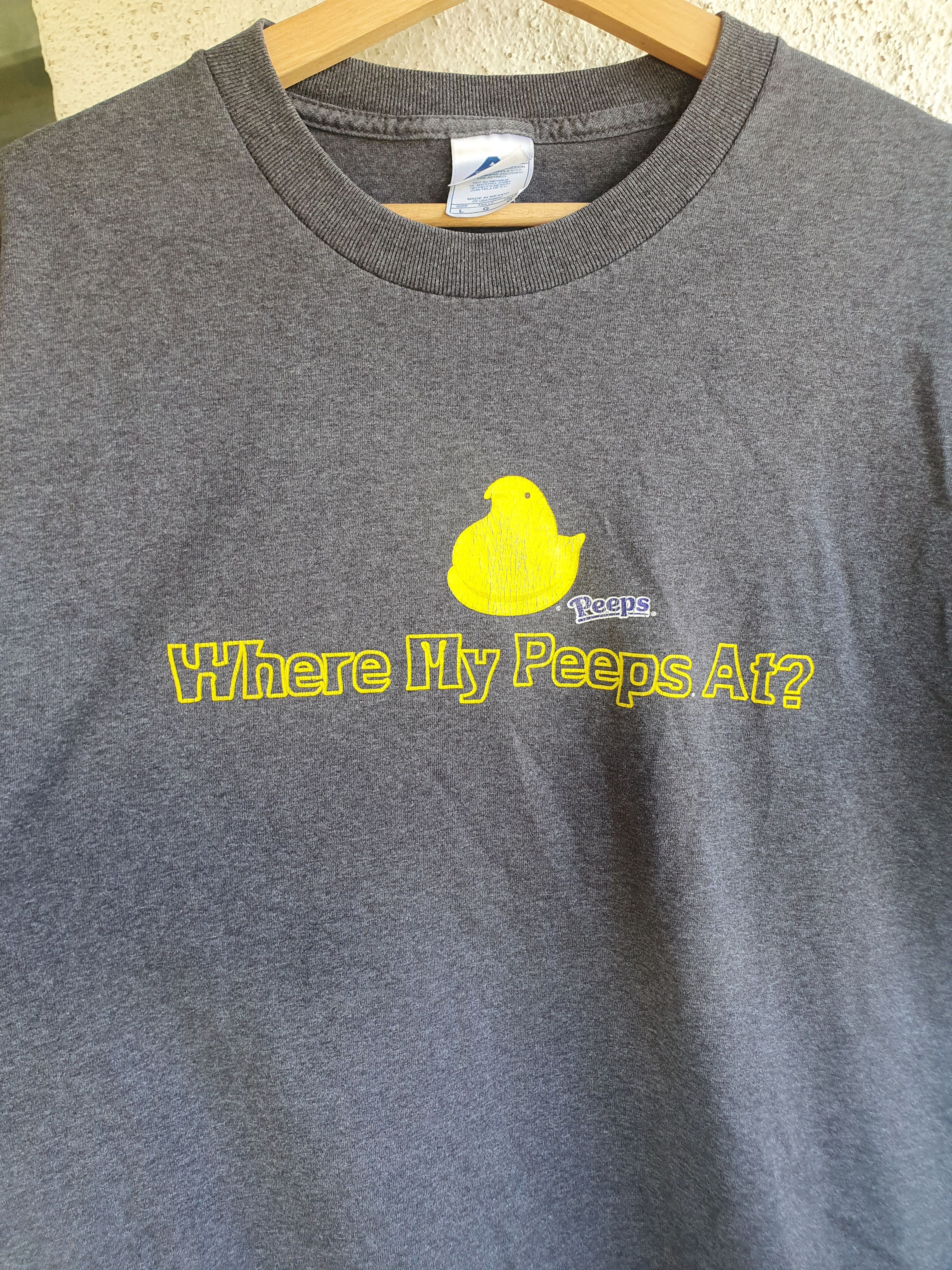 AAA × Vintage Where My Peeps At? Vintage T-Shirt Easter Marshmallow sz L Size US L / EU 52-54 / 3 - 6 Thumbnail