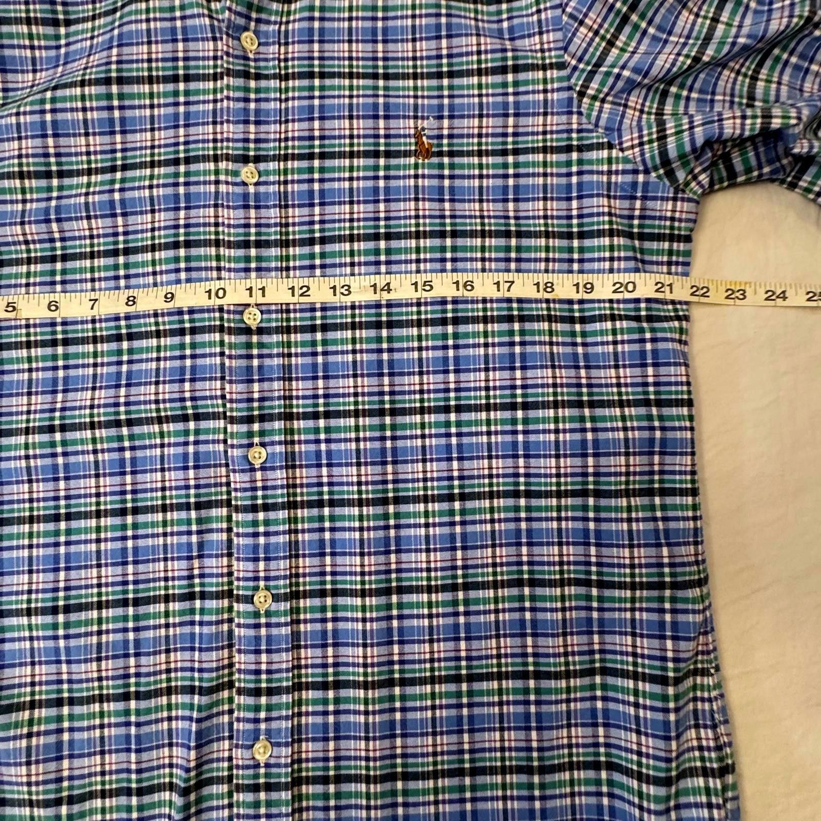 Polo Ralph Lauren Polo Ralph Lauren Shirt Men's Medium Plaid Oxford Size US M / EU 48-50 / 2 - 6 Thumbnail