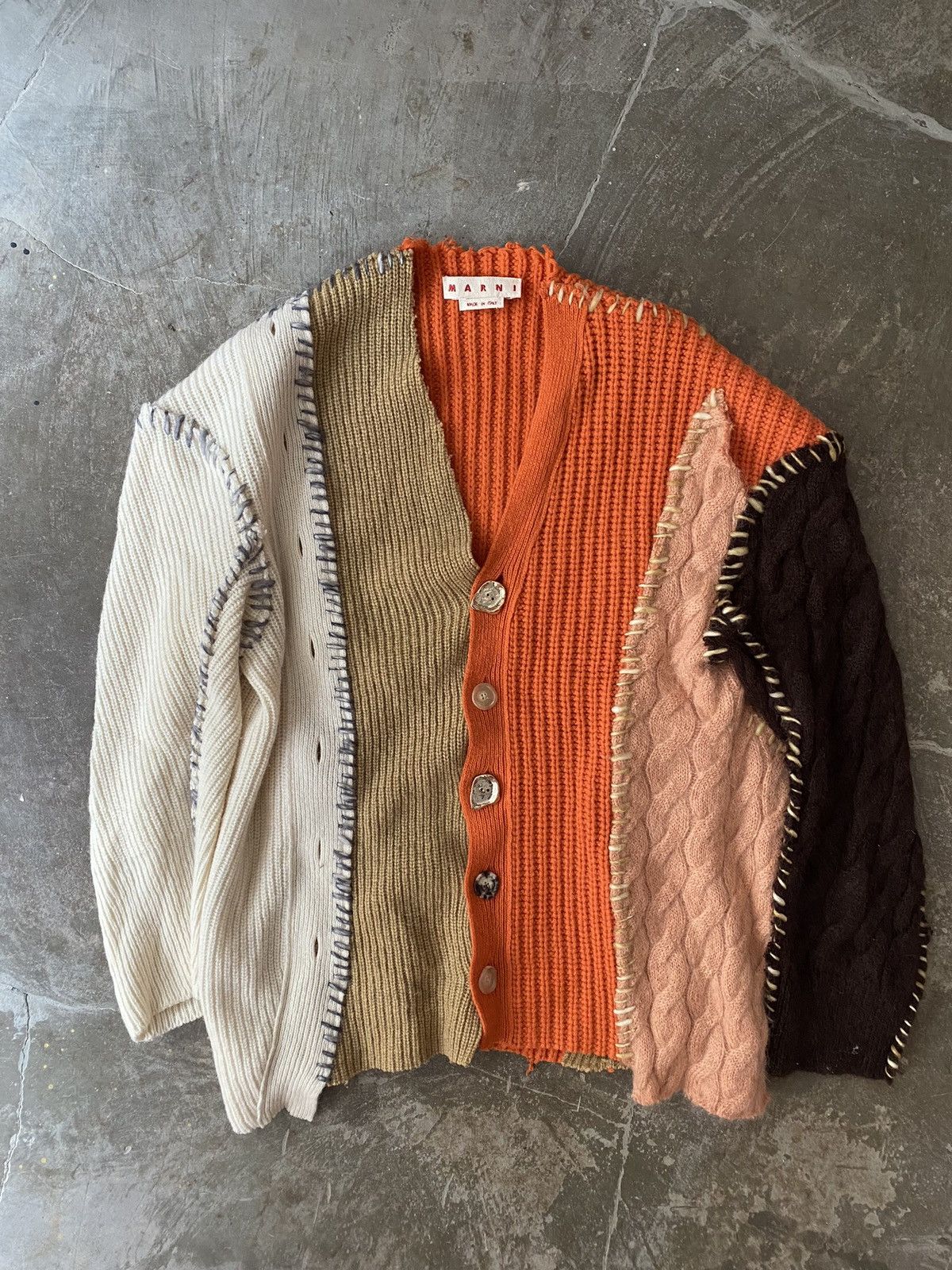 Kapital BONE ZIP カーディガン オレンジ Kapital BONE ZIP カーディガン オレンジ