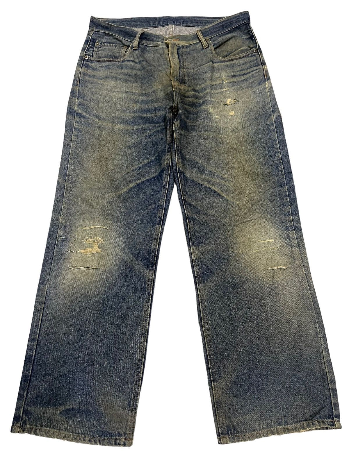 If Six Was Nine Vintage Japanese Brand Mud Wash Style Baggy Jeans | Grailed