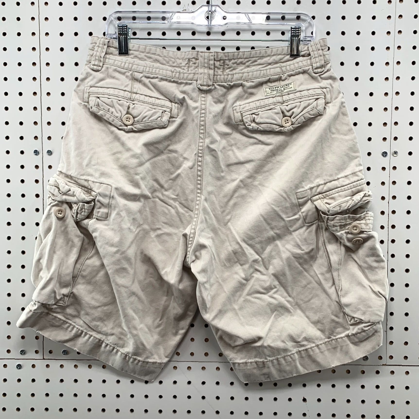 Polo Ralph Lauren VINTAGE Polo Ralph Lauren Cargo Shorts Mens 32 Ivory Utility Pocket Size US XS / EU 42 / 0 - 7 Thumbnail
