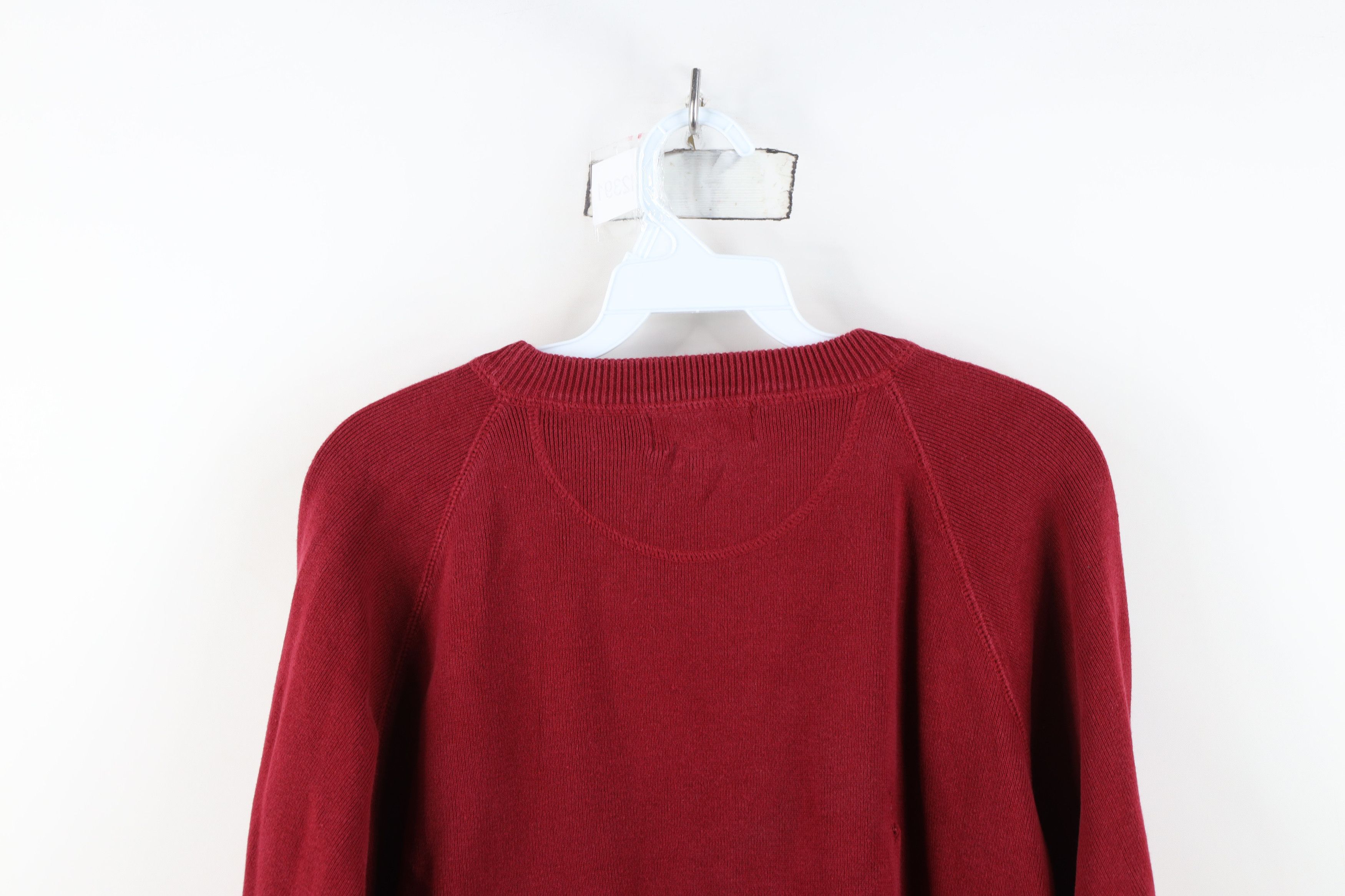 Eddie Bauer Vintage Eddie Bauer Cotton Ribbed Knit Sweater Red Japan Size S / US 4 / IT 40 - 12 Thumbnail