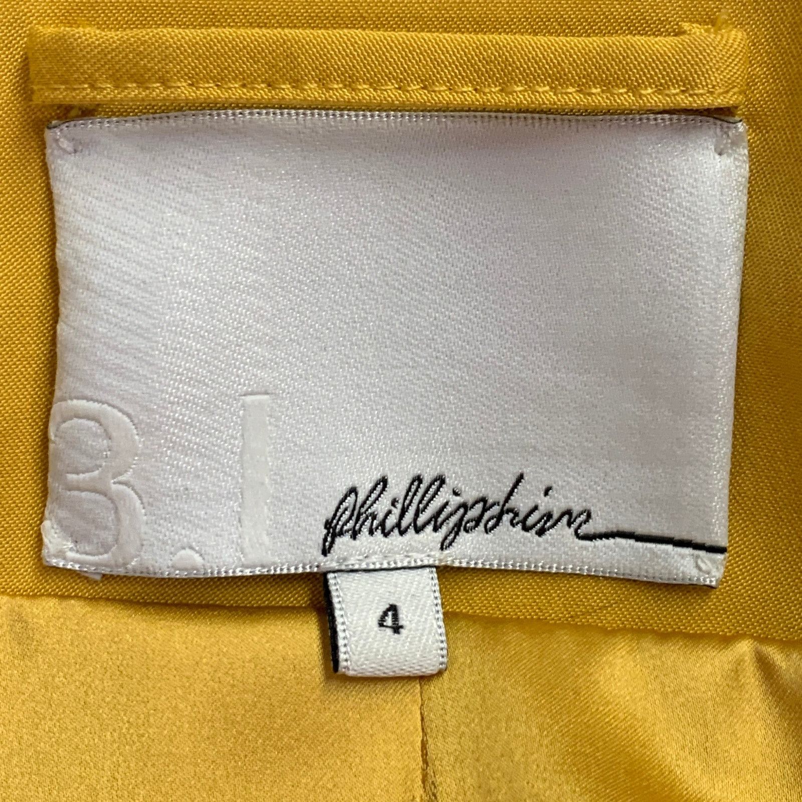 3.1 Phillip Lim 3.1 PHILLIP LIM 4 Yellow Cotton Blend Ruffled Jacket Blazer Size S / US 4 / IT 40 - 5 Thumbnail