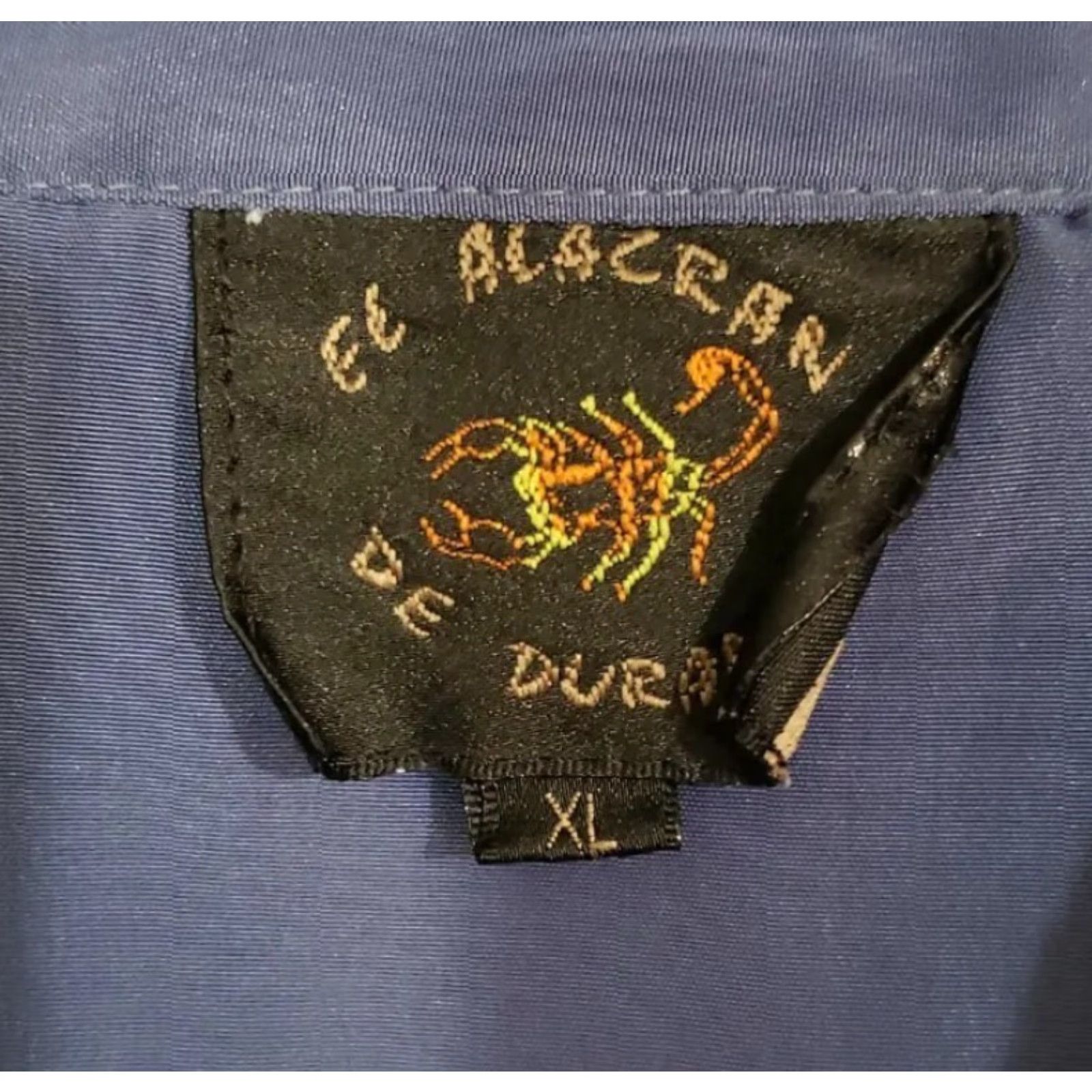 Durango VINTAGE El Alacran De Durango Button Up Shirt Western Cowboy Long Sleeve Blue Mens XL Size US XL / EU 56 / 4 - 3 Thumbnail