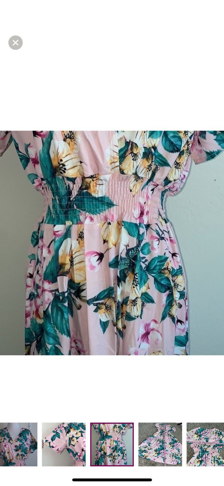 Shein Shein medium floral faux wrap midi dress Size M / US 6-8 / IT 42-44 - 6 Thumbnail