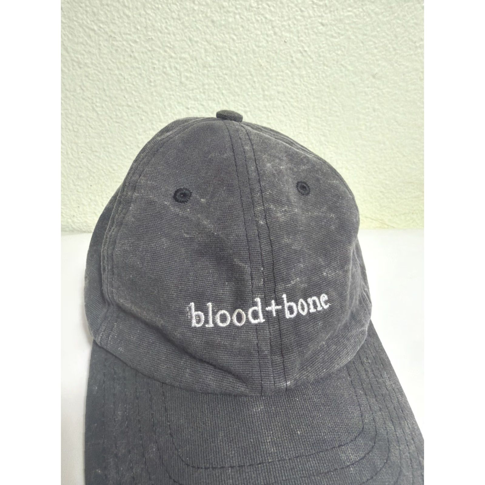 Vintage VINTAGE Blood And Bone Dad Hat Strapback Gray Cotton Distressed Size ONE SIZE - 3 Thumbnail
