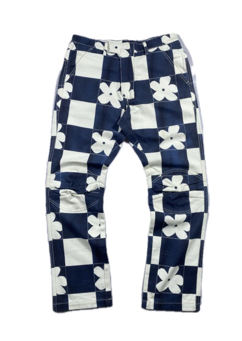 Beauty Beast Japanese The Museum Visitory Flower Lasered Jeans Size US 31 - 1 Thumbnail