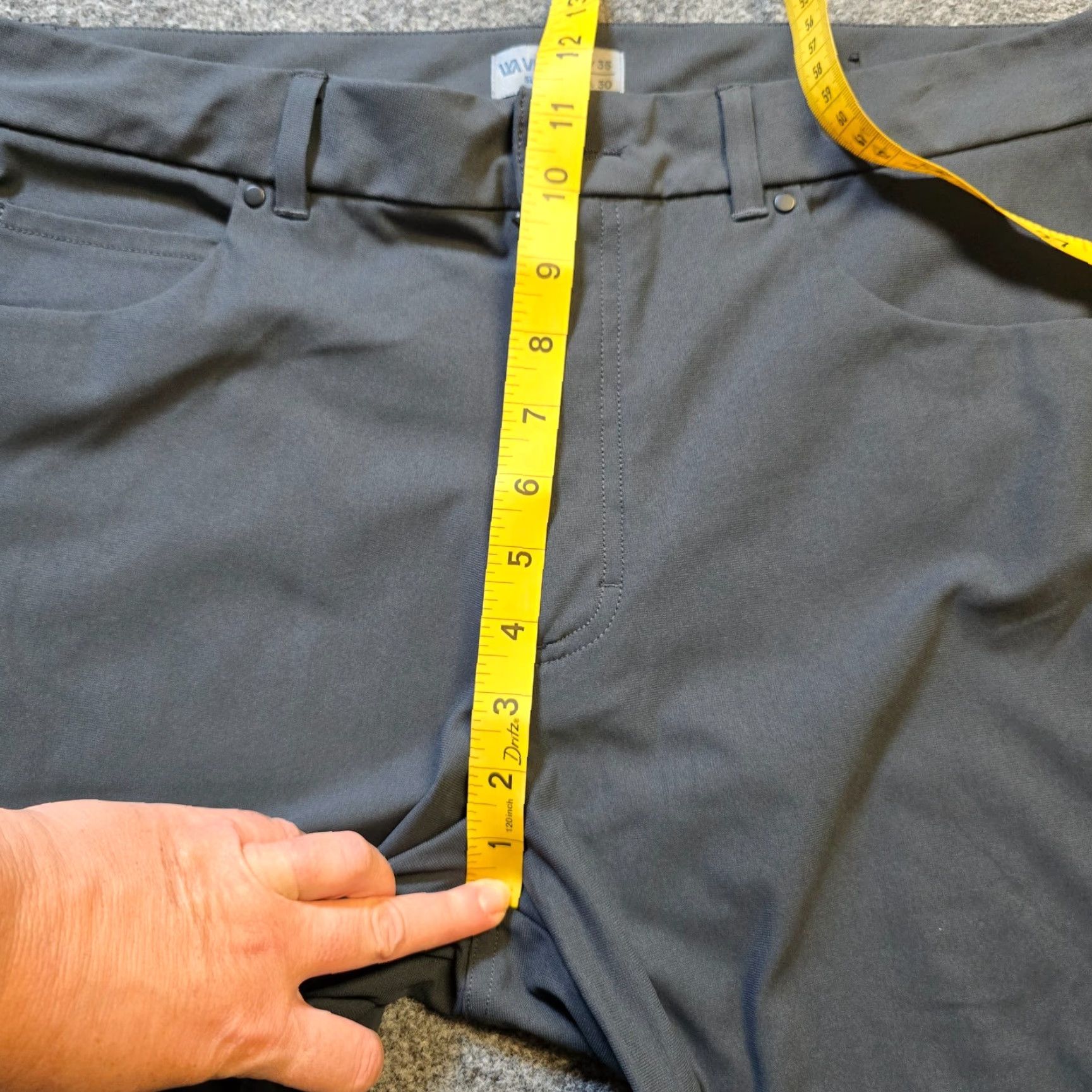 Vintage VRST Pants Mens 35X30 Gray Tapered Stretch Tech Performance Capsule Career Chino 5-Pocket Logo Casual Mens Regular Waist 34-30 Inseam 30 Size US 35 - 6 Thumbnail