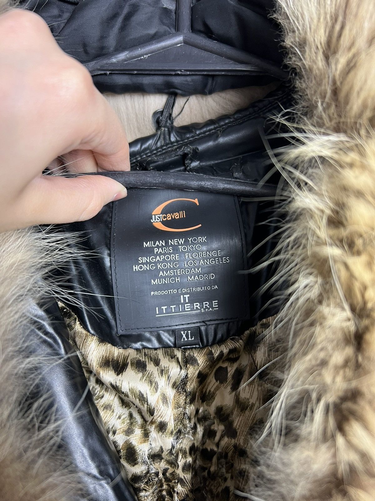 Just Cavalli Rare Jacket Just Cavalli fur black zipped Size XL / US 12-14 / IT 48-50 - 4 Thumbnail