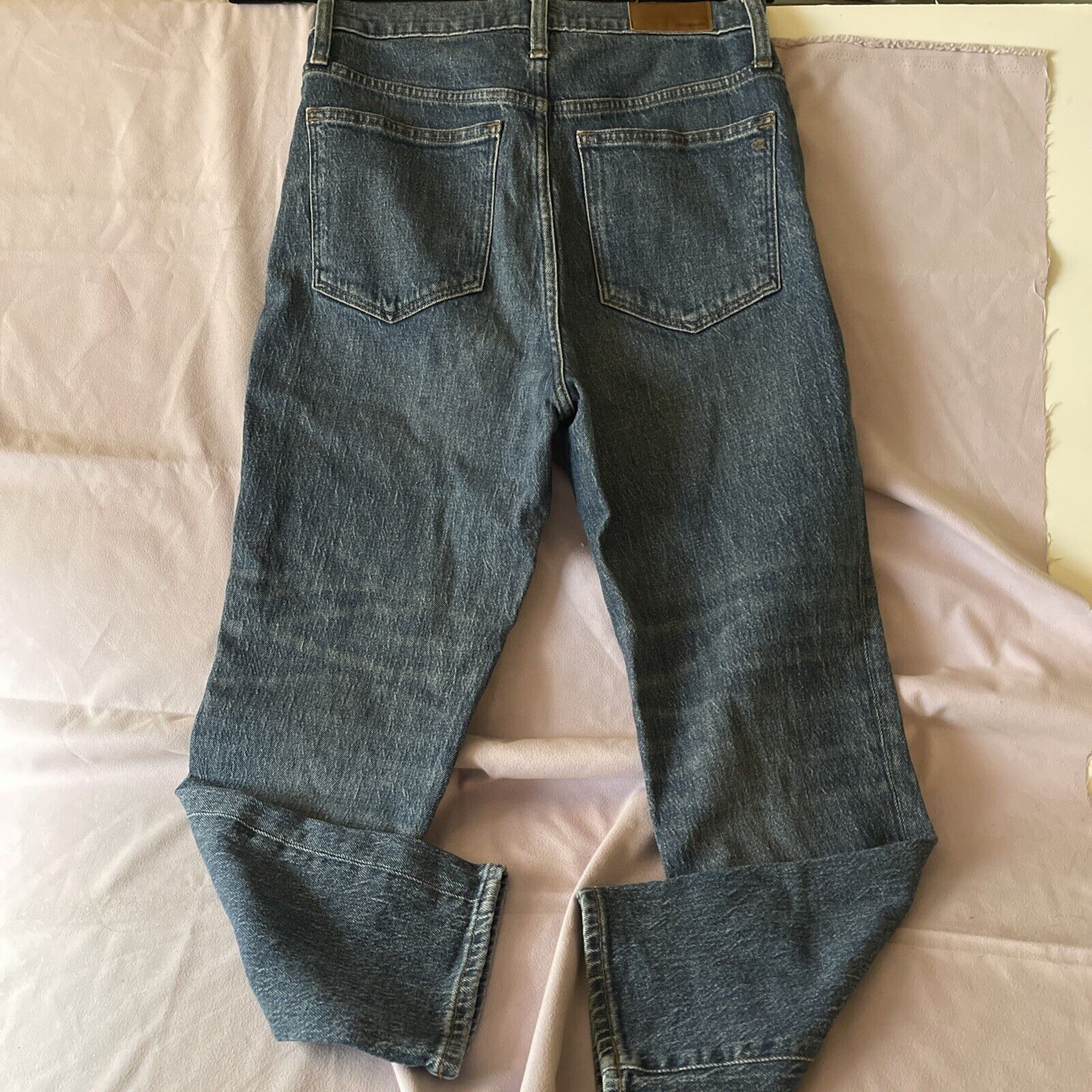 Madewell Madewell Women's Size 27 Dark Wash Mid-Rise Straight Leg Size 27" / US 4 / IT 40 - 4 Thumbnail