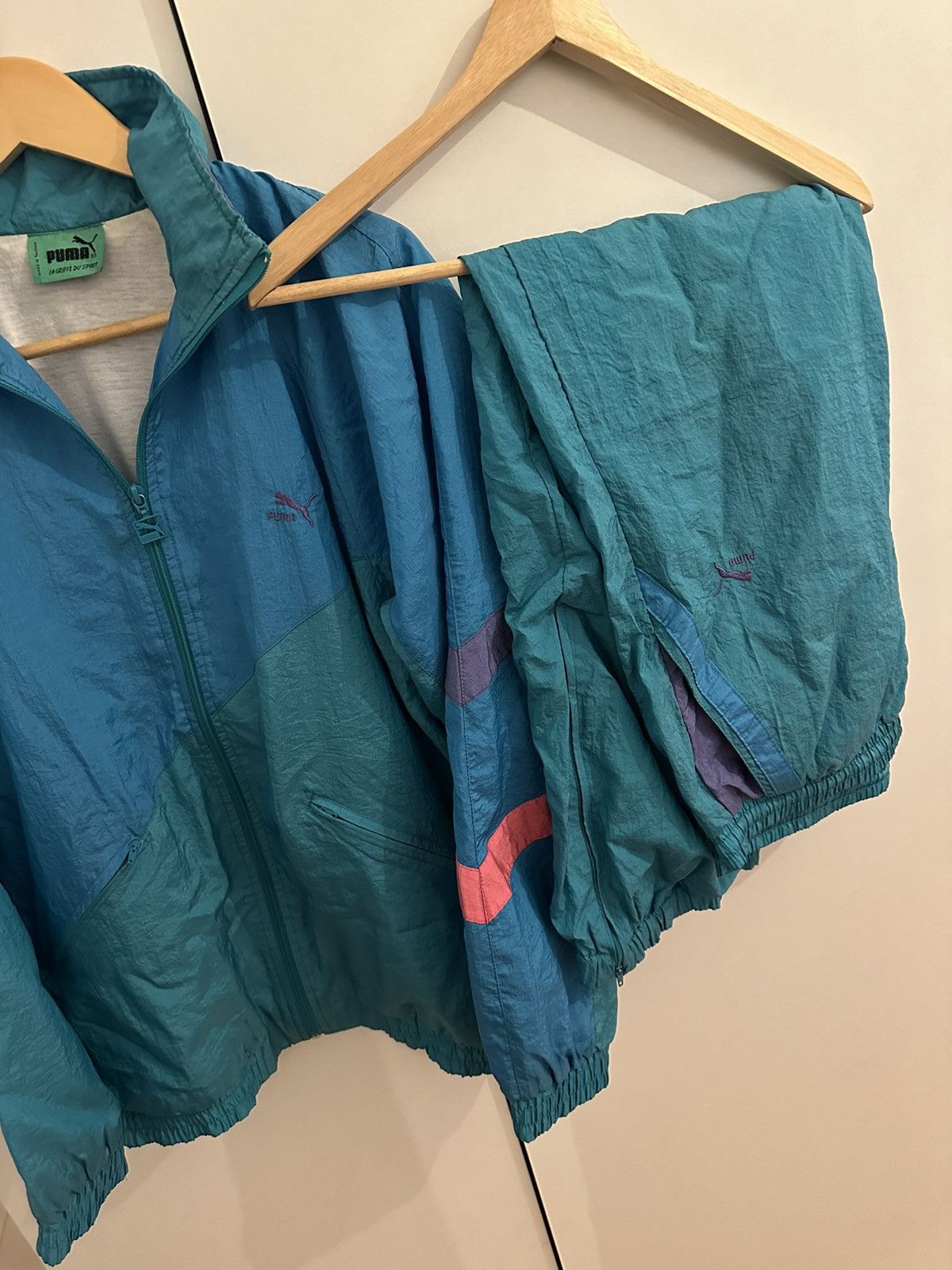 Puma Puma Tracksuit Size M Vintage Retro Trainingsanzug Size US M / EU 48-50 / 2 - 2 Thumbnail