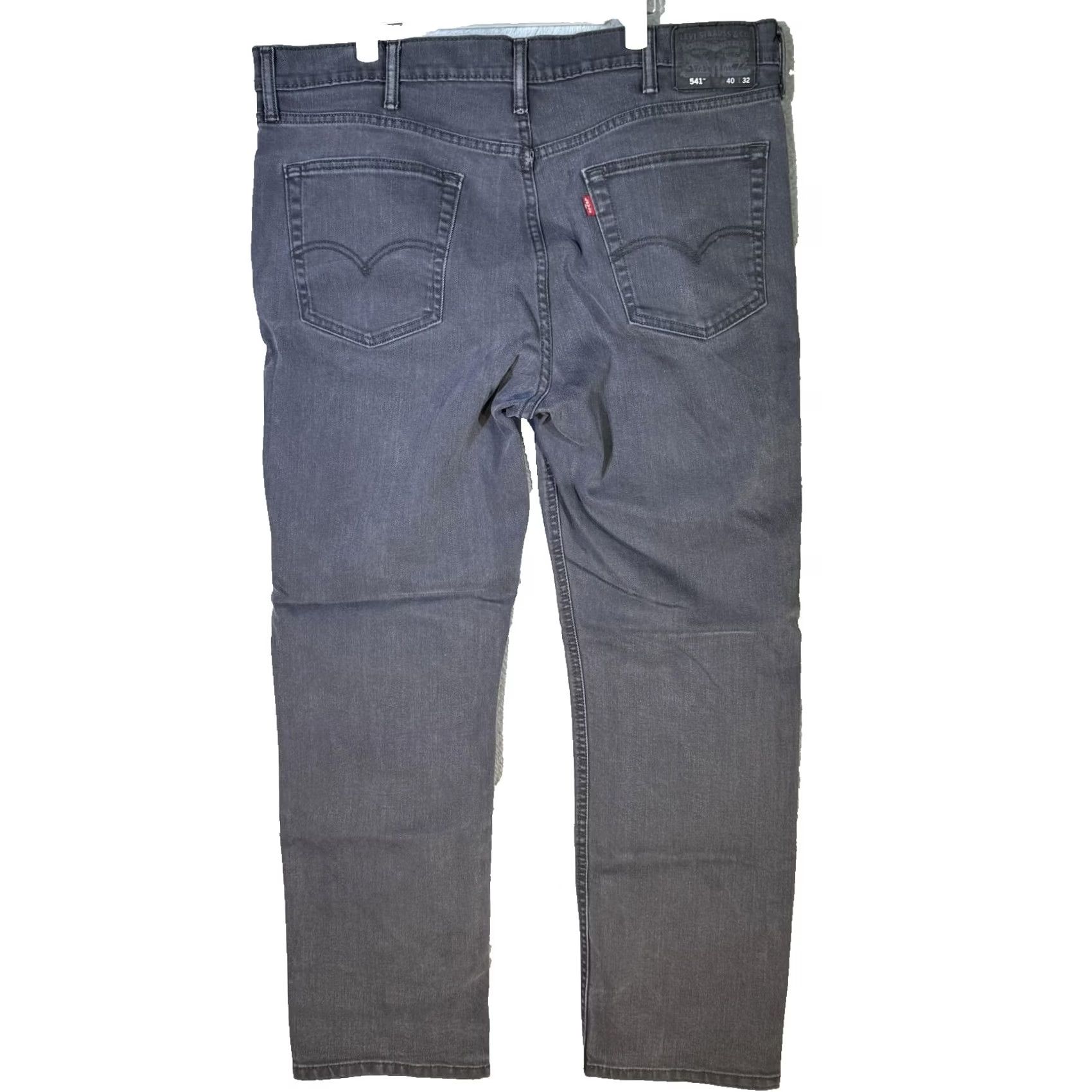 Levi's Levi's 541 Jeans Mens 40x32 Gray Athletic Tapered Stretch Denim 5-Pocket Classic Fit Pants Jeans Belt Zipper Closure Size US 40 / EU 56 - 2 Thumbnail