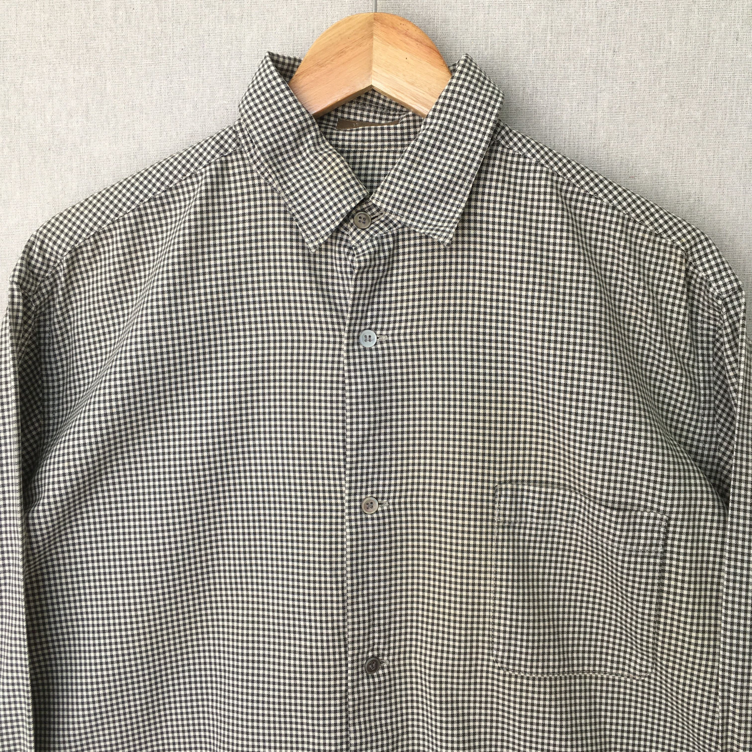 Y's for Men Vintage Ys For Men Yohji Plaid Checkered Gingham Shirt XL Size US XL / EU 56 / 4 - 2 Thumbnail