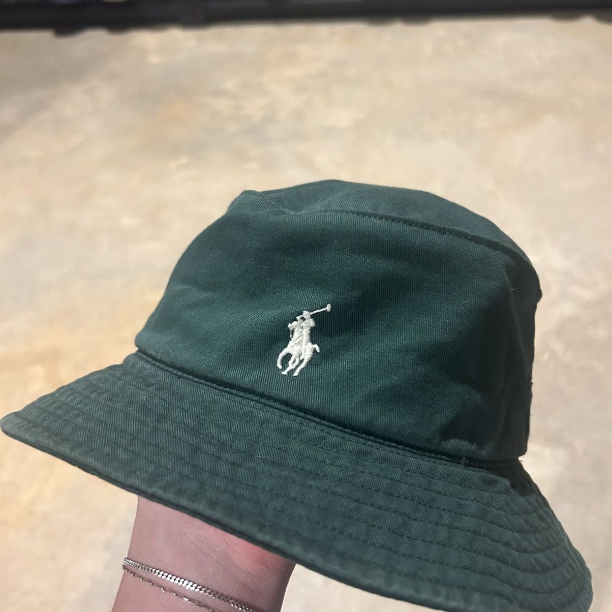 Polo Ralph Lauren × Vintage Vintage 1990s Polo Ralph Lauren Pony Embroidered Bucket Hat Size ONE SIZE - 3 Thumbnail