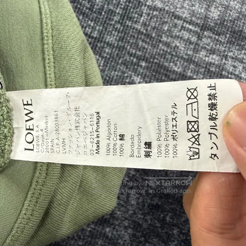 Loewe Loewe Large logo avocado green round neck hoodie Size XS / US 0-2 / IT 36-38 - 5 Thumbnail