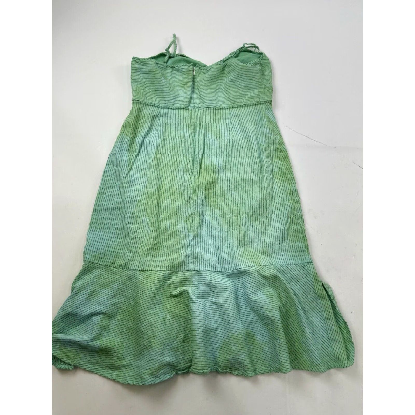 Banana Republic Banana Republic Green Tie Dye Striped Mermaid Dress Women's 14 Size XL / US 12-14 / IT 48-50 - 2 Thumbnail
