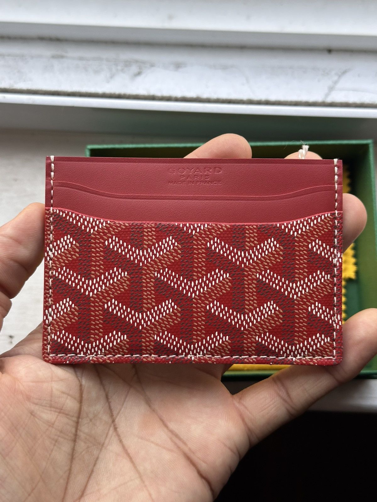 Goyard Goyard Saint Sulpice Card Holder - Red Size ONE SIZE - 3 Thumbnail