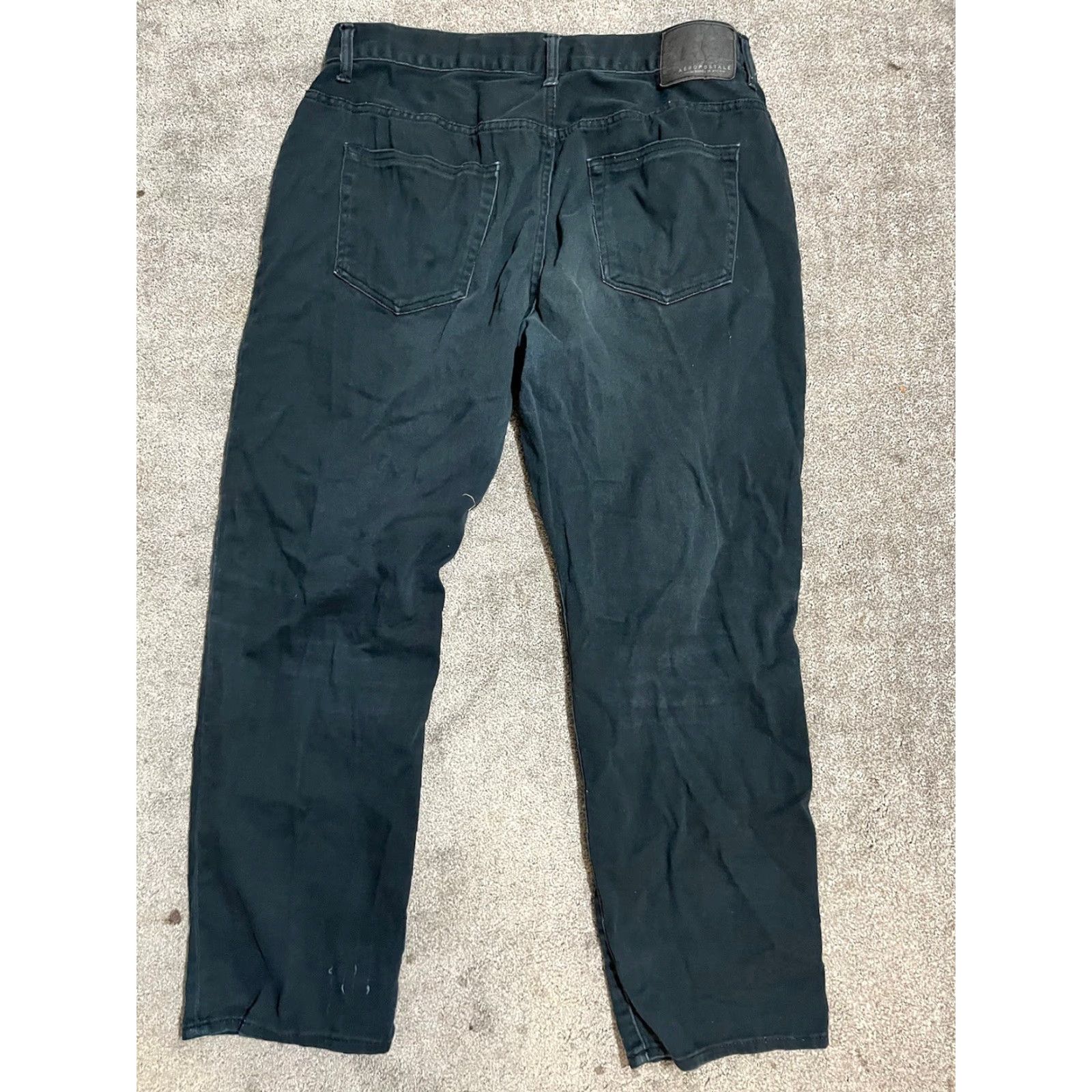 Aeropostale Aeropostale Black Wash Distressed Skinny Jean Size 34x30 Mens Size US 34 / EU 50 - 3 Thumbnail