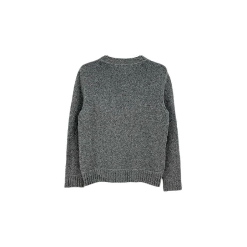 トップス Prada cashmere knit 38 Prada Size 38 Gray letter embroidered cashmere sweater 25
