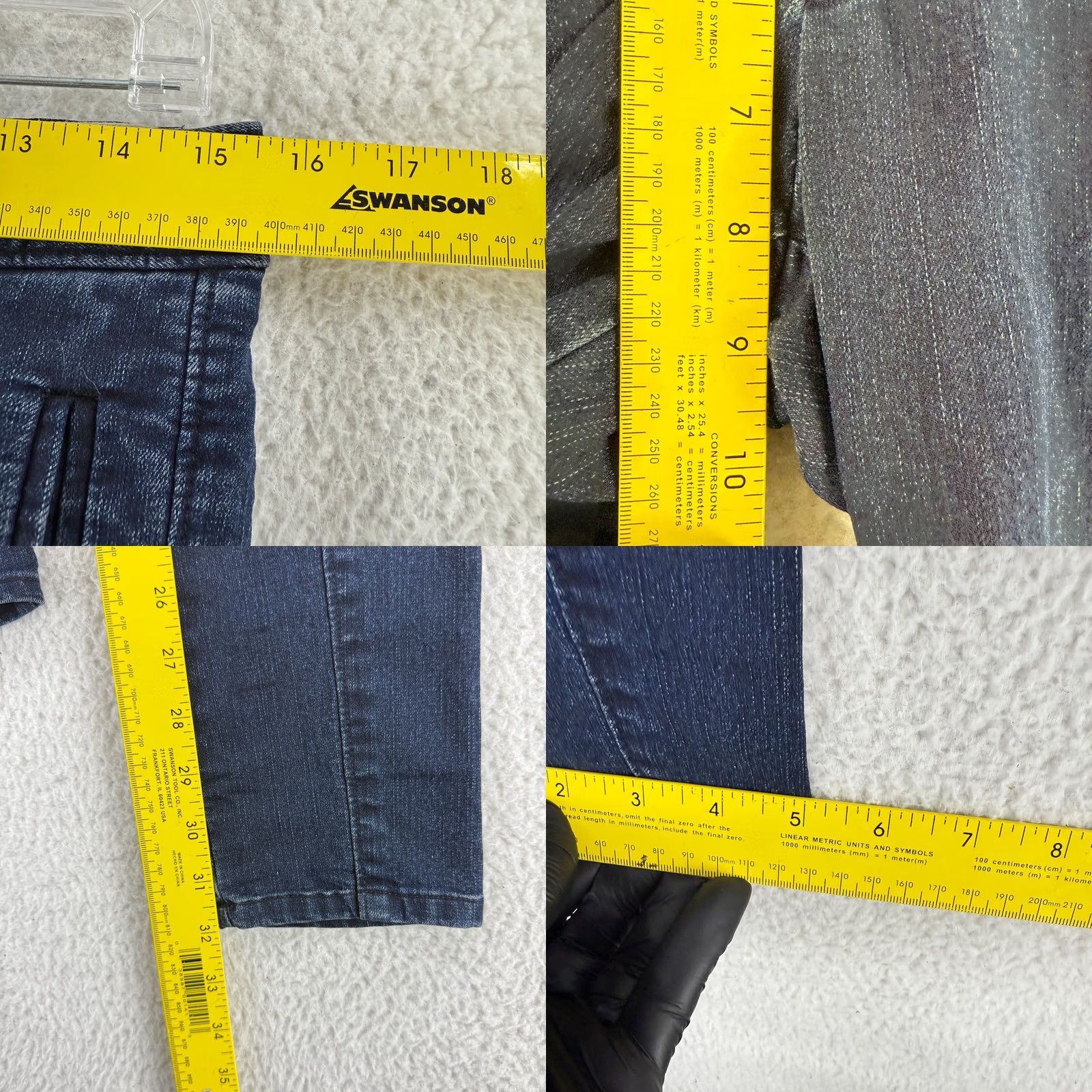 Rag & Bone Rag & Bone Jeans Womens Size 4 Blue Denim Skinny Low Rise Cargo Pocket Zip Size 27" / US 4 / IT 40 - 8 Thumbnail