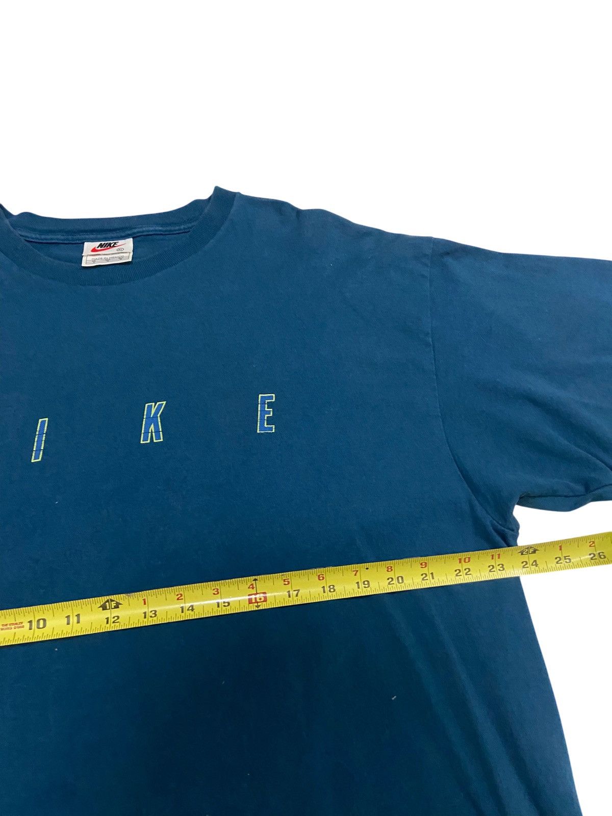 Nike × Vintage Vintage 90s Nike Spell Out Engineered T Shirt Size XL Size US XL / EU 56 / 4 - 8 Thumbnail